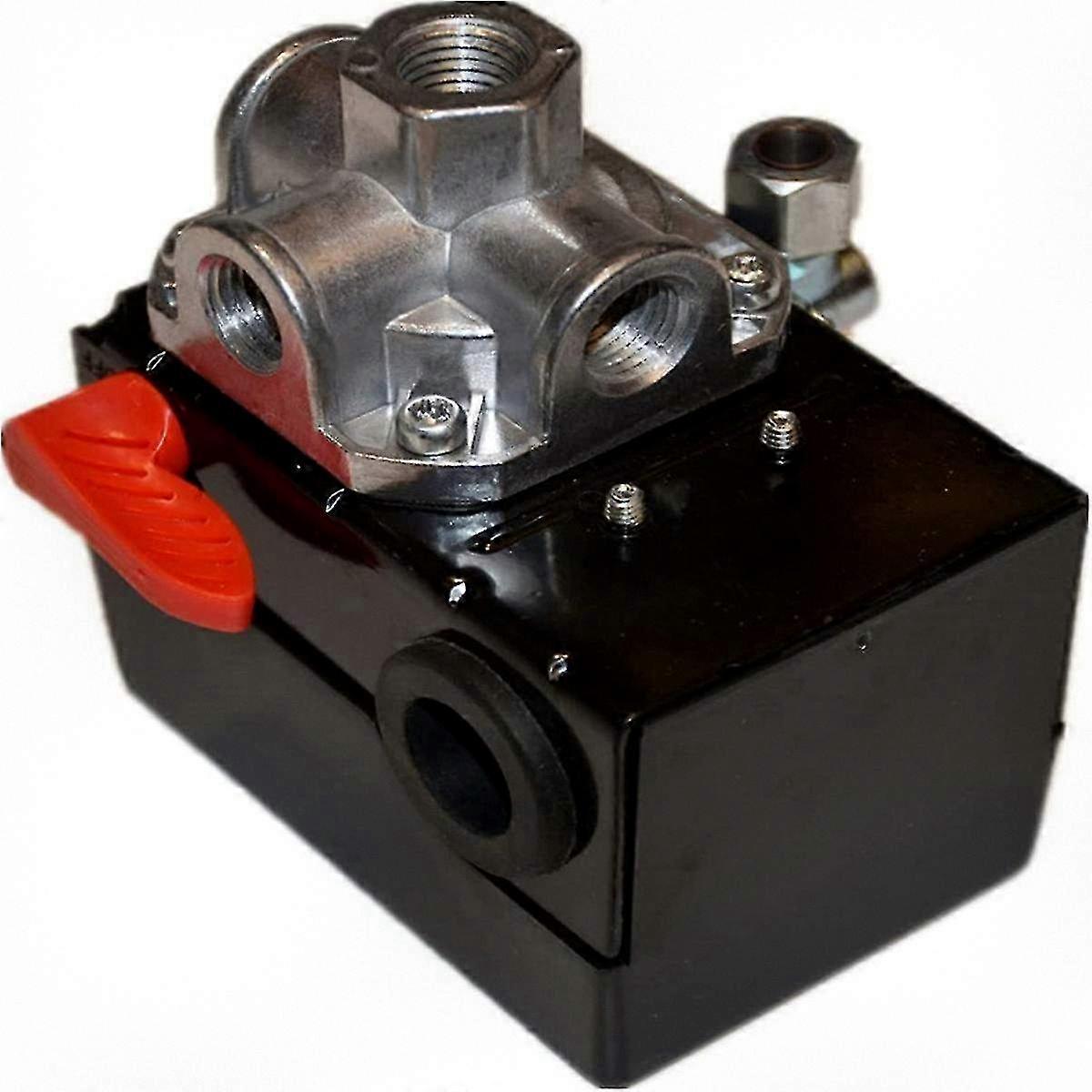 AC Pressure Switch Replacement 135/110 PSI 4 Port 24Amp for Air Compressor Compatible with Z-AC-0746 Model 26s