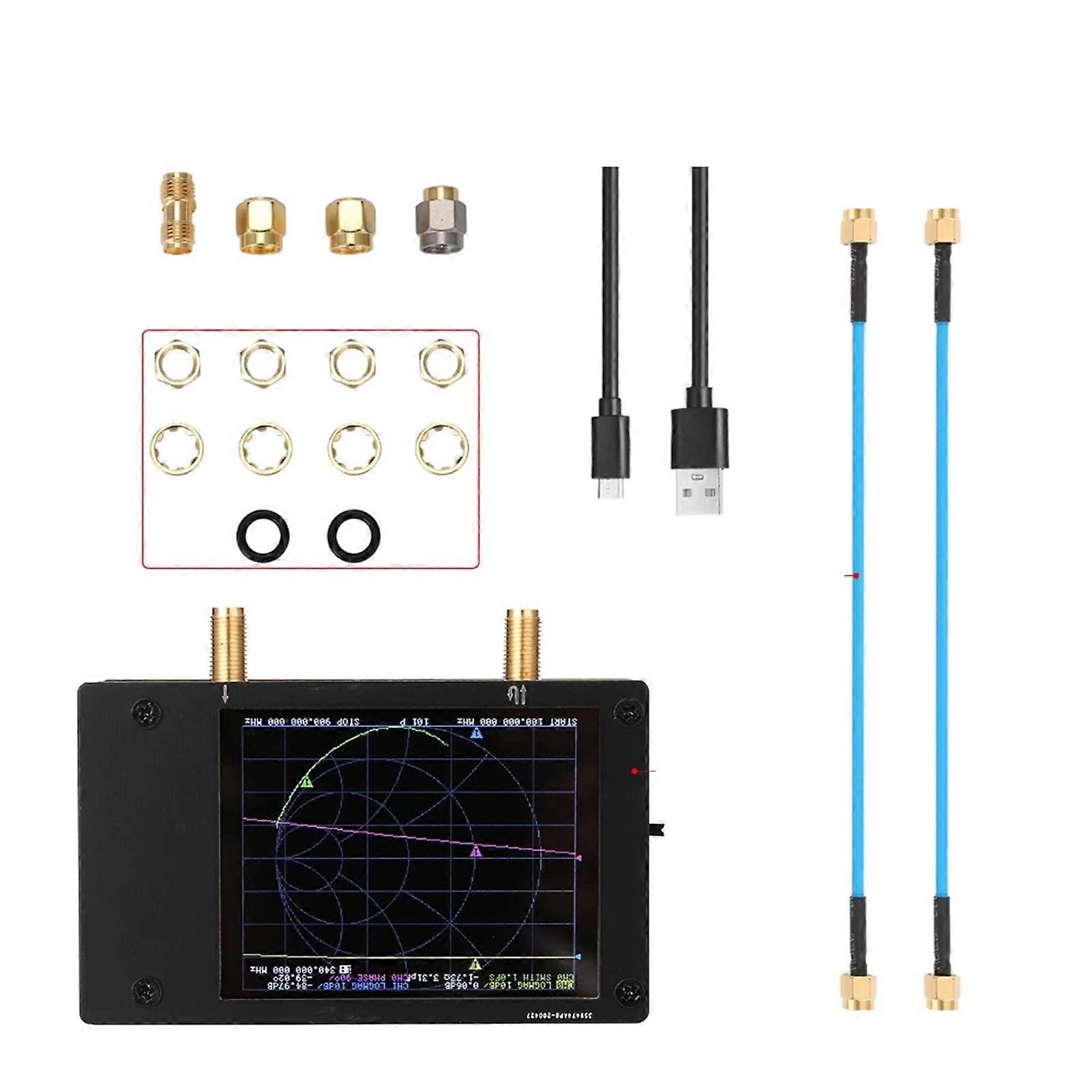 Spectrum Analyzer V2 USB 2.8Inch Vector Network Analyzer Antenna Analyzer S Parameters VSWR MF HF VHF UHF