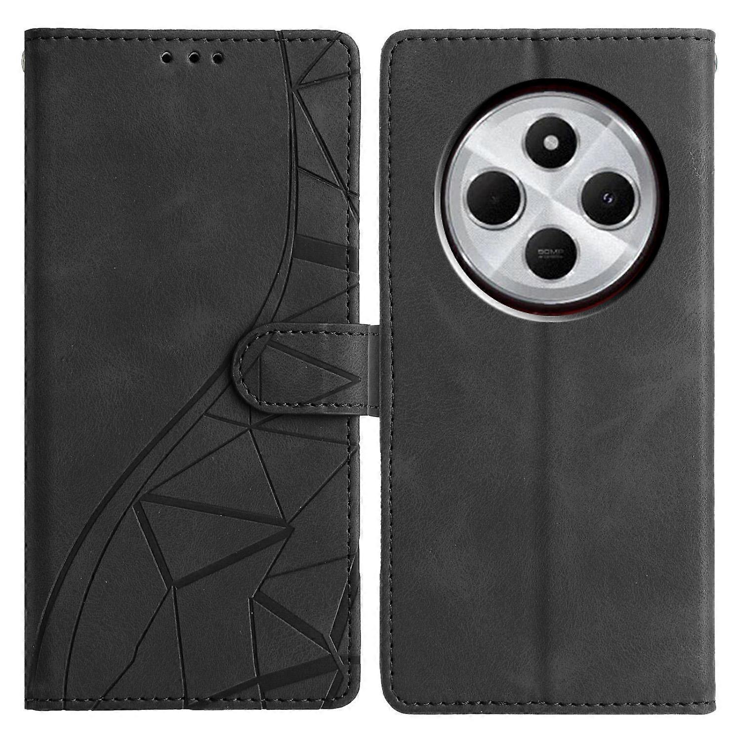 Triangles Embossed Leather Phone Case