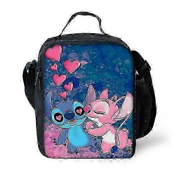 25-26 Kid Lilo And Stitch Lunch Bag School Office Lunch Box Picnic Pack