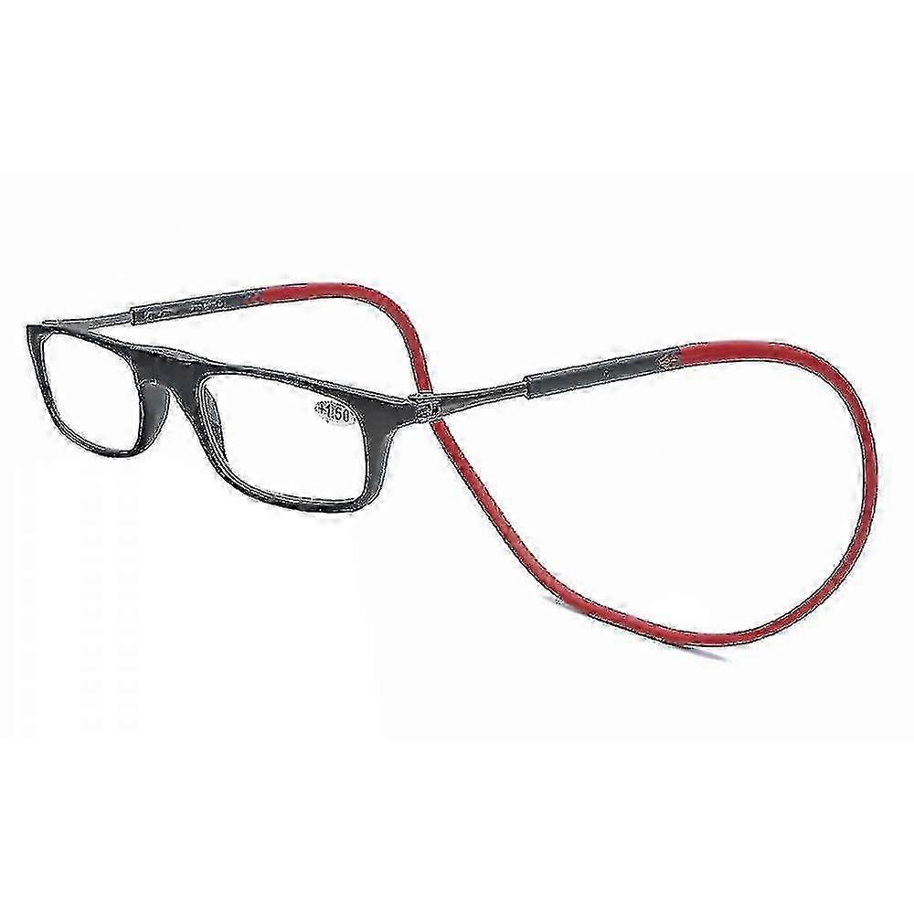 Lunettes de lecture magnétiques à suspendre de qualité supérieure - Lunettes de lecture à suspendre tendance pour une lecture en absorption
