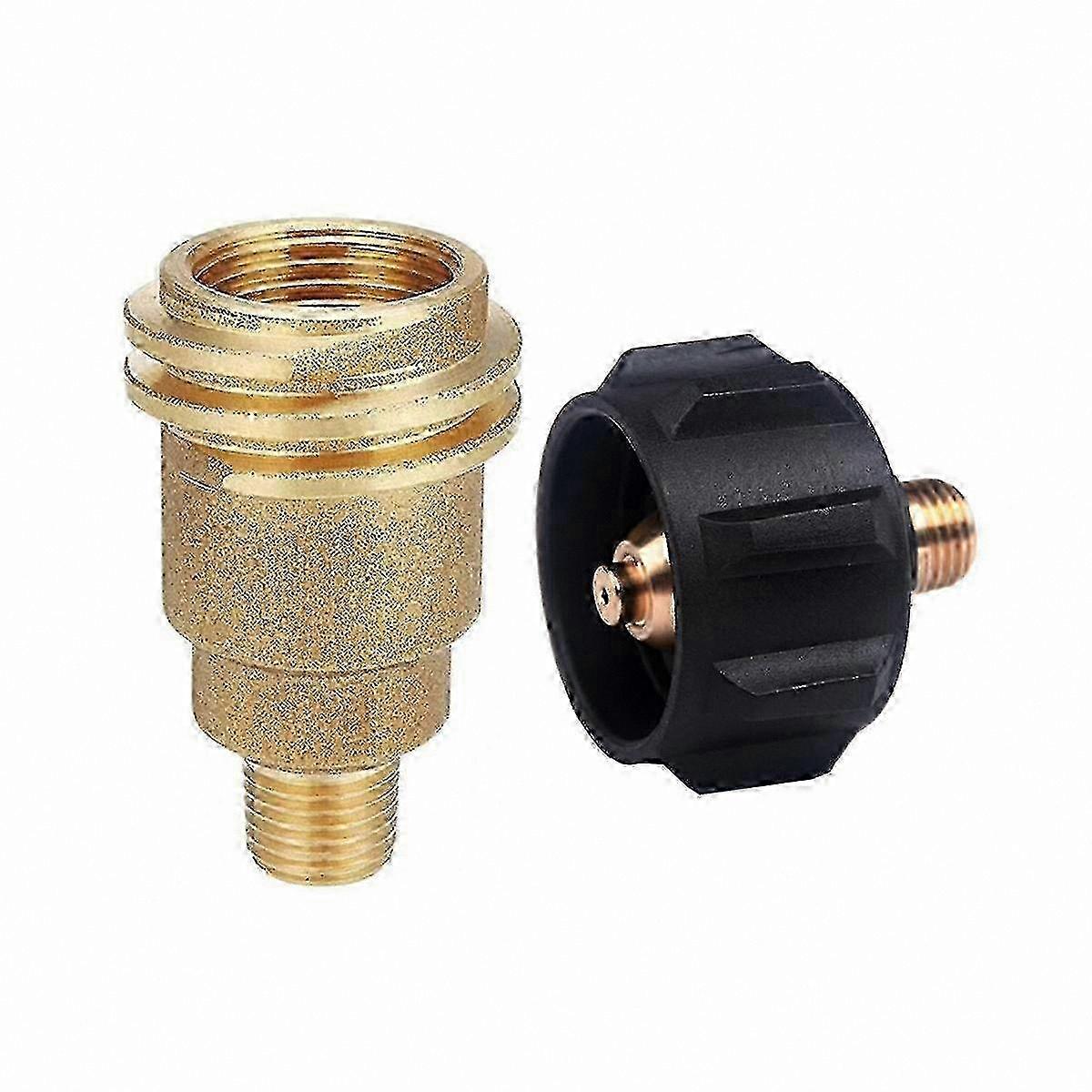 Gas Regulator Valve Adapter with Nut and Hose Fitting for QCC1-Compatible Connections