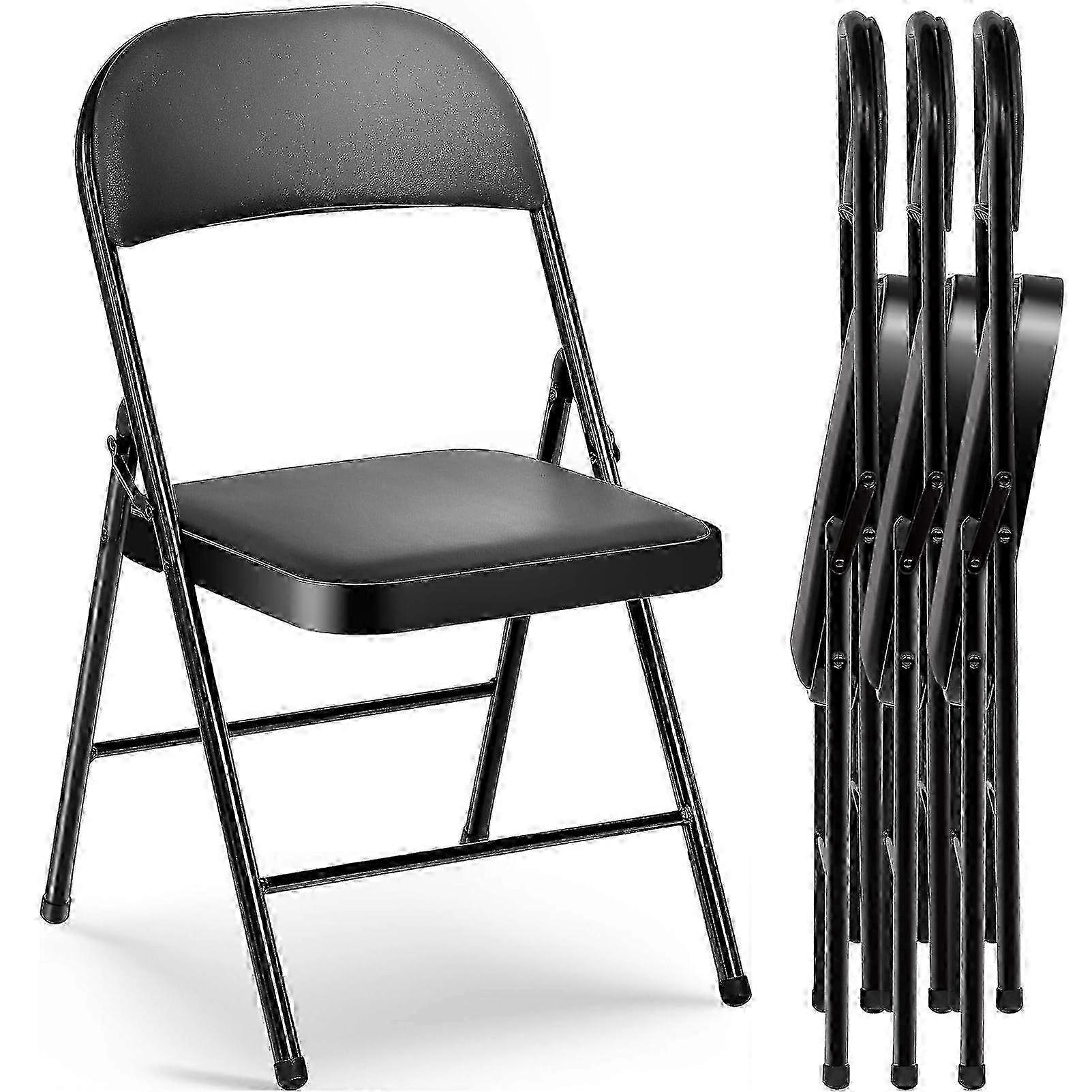25-26 4 Pack Upgrade Folding Chair for Outside Use Indoor