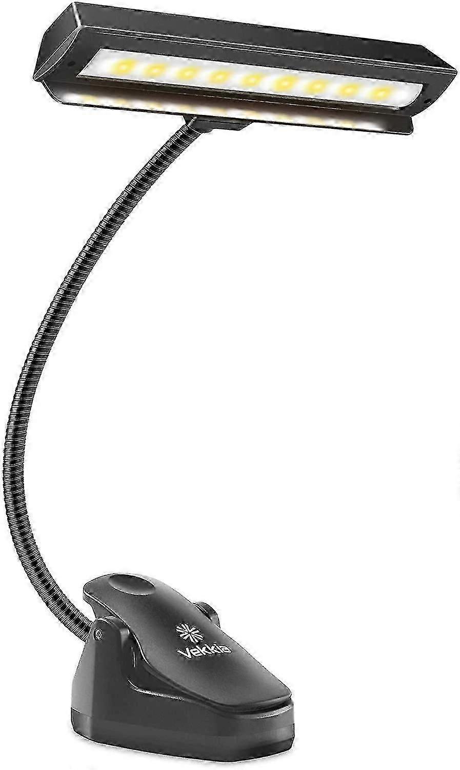 موسيقي محترف سوبر برايت 19 أدى الموسيقى ستاند لايت، كليب على أوركسترا أضواء البيانو، 9 مستويات تعتيم قابلة للشحن