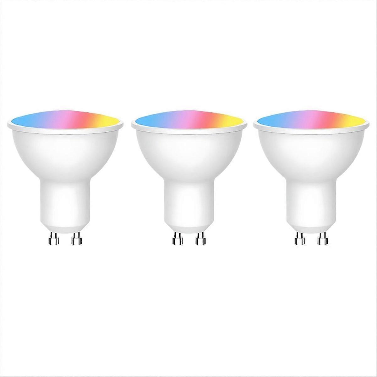 Tuya WiFi GU10 Smart LED Light Bulb Dimmable 6W 220V Smart Life App Control Spotlight Bulb Work with 3PCS