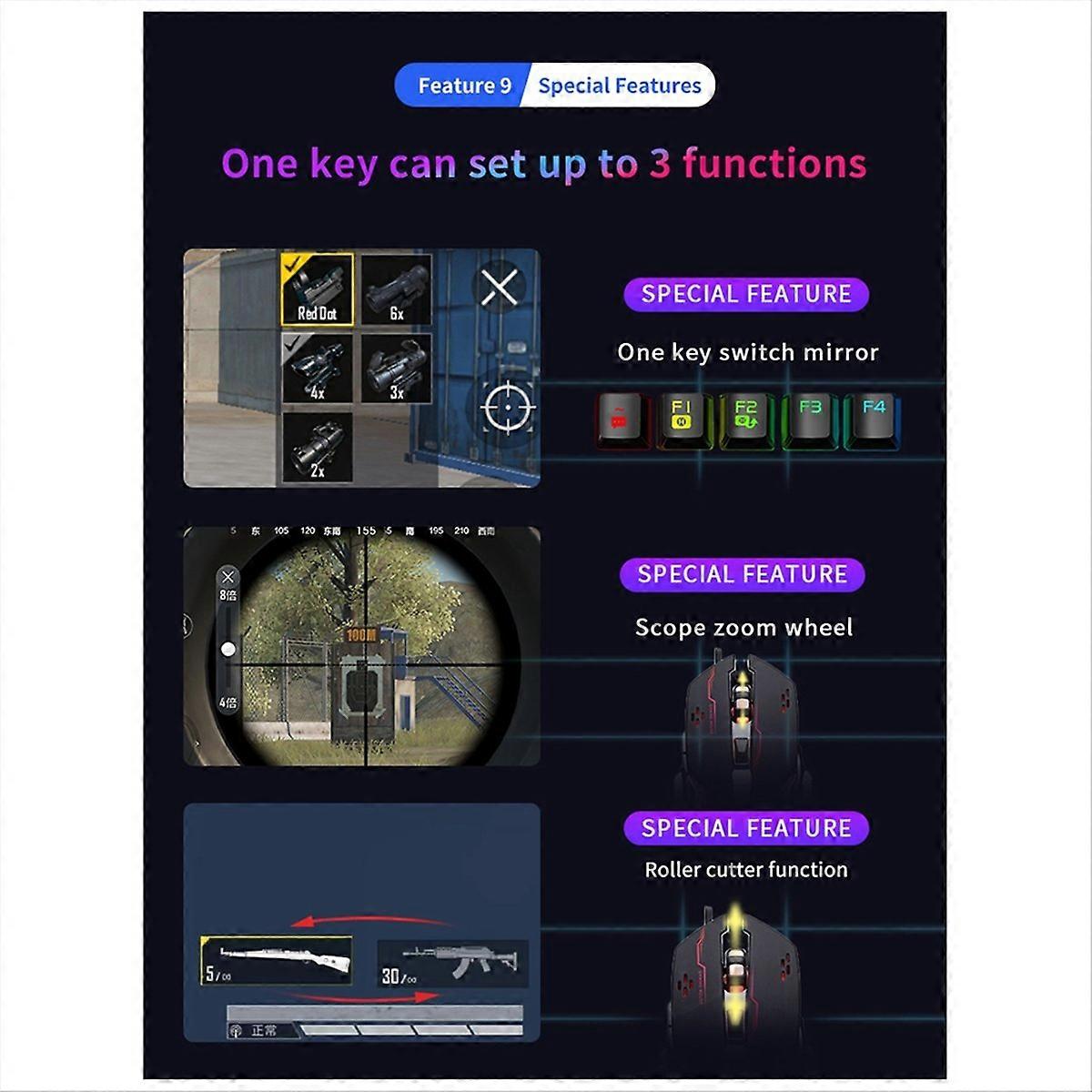  M1-Mini Keyboard & Mouse Converter V 5.2 Automatic Pressing