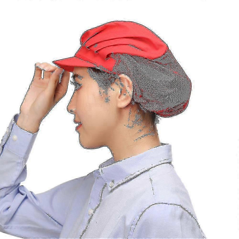 Set Of 4 Chef Hats Women's Work Cap Mesh Hat