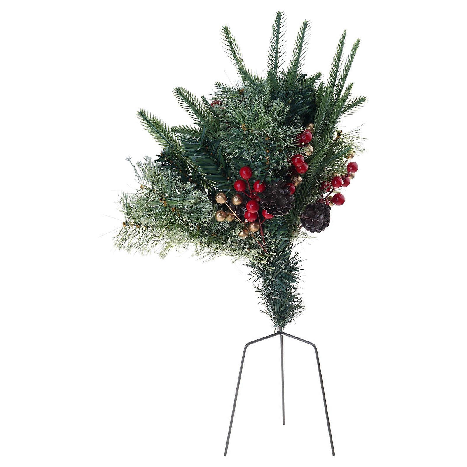 40cm Christmas Tree With Three-Legged Stand Suitable for Courtyards Garden Holiday Ornament for Yard Lawn Multicolor