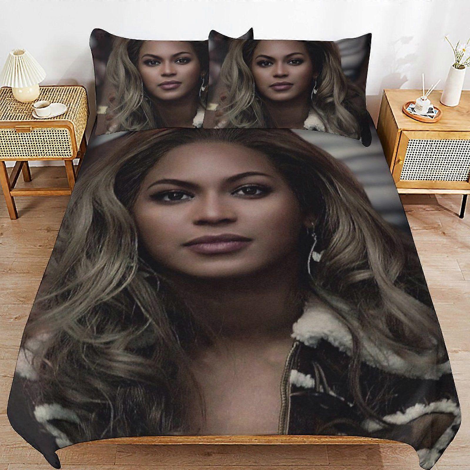u42 Beyonc Breathable Surface Smooth Construction Rest Focus Soft Zipper Duvet Cover Sets Fitment n42
