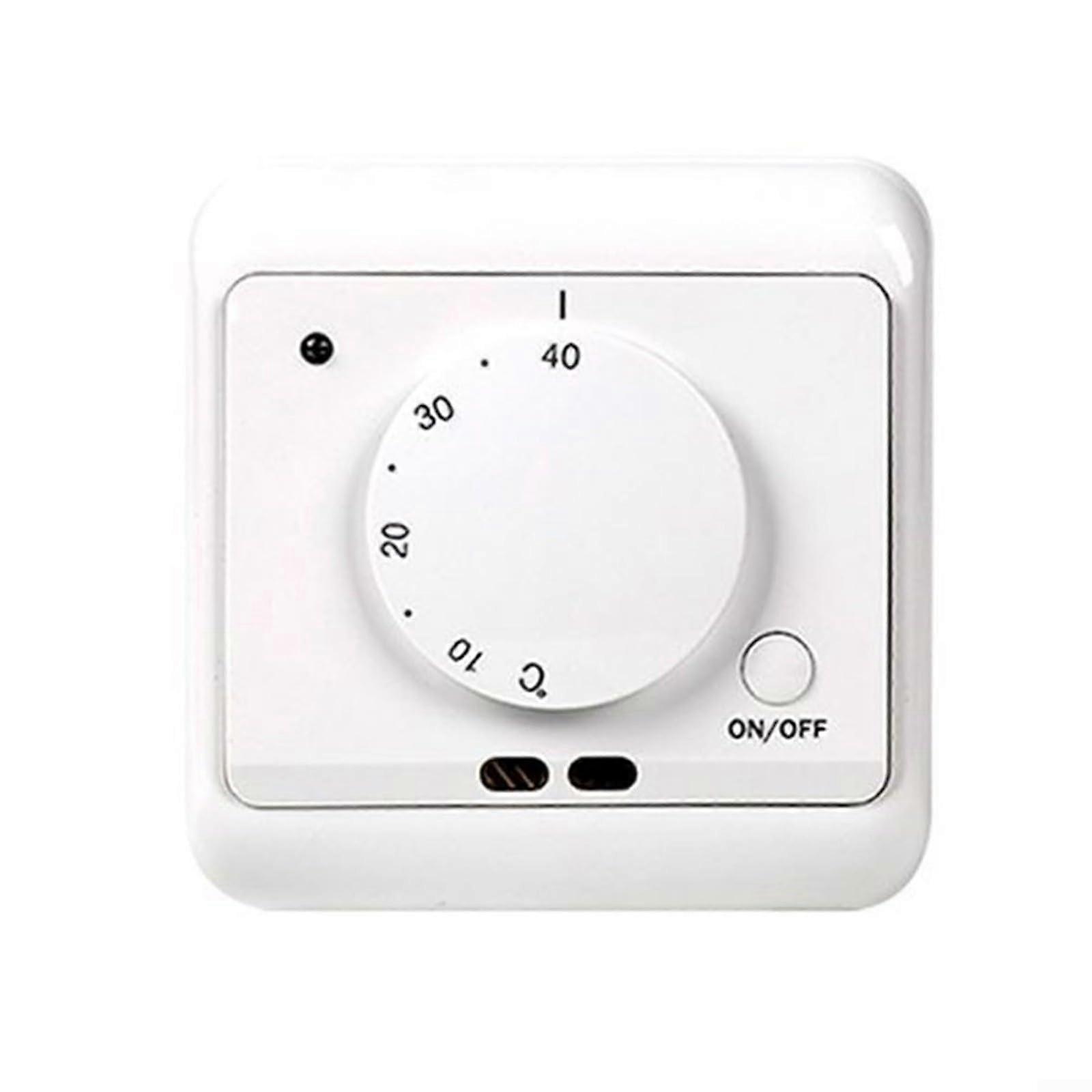 Mechanical Thermostat Controller For Heating Adjustable Temperature Range Voltage Input Compatible Indoor Use