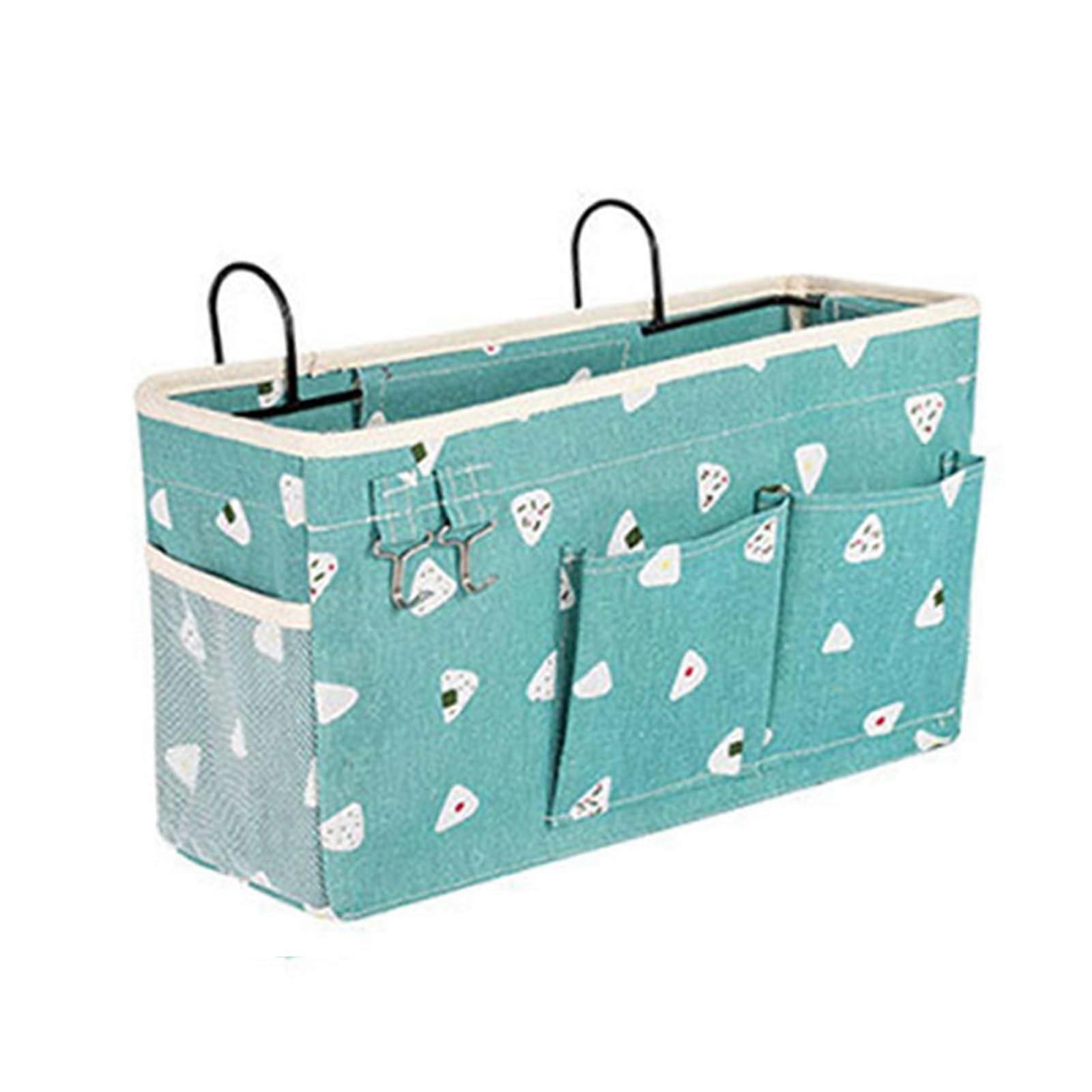 Bed Rails Hanging Organiser For Dorm Rooms Bedside Storage Bag Holds Books Magazines Remote