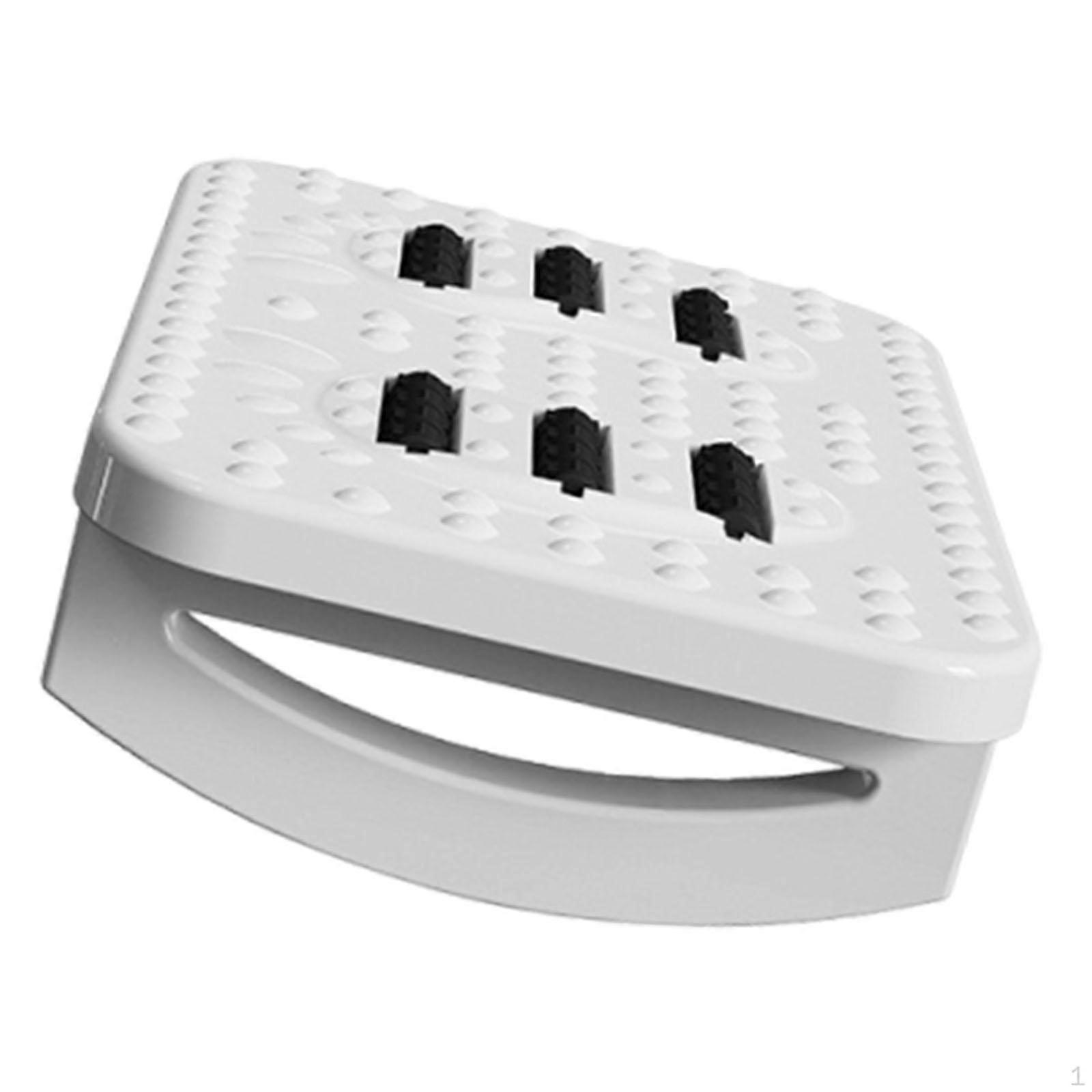 180° Rotating under Desk Foot Rest Multifunctional 35 X 25 11.5cm Portable Footrest with Rollers.