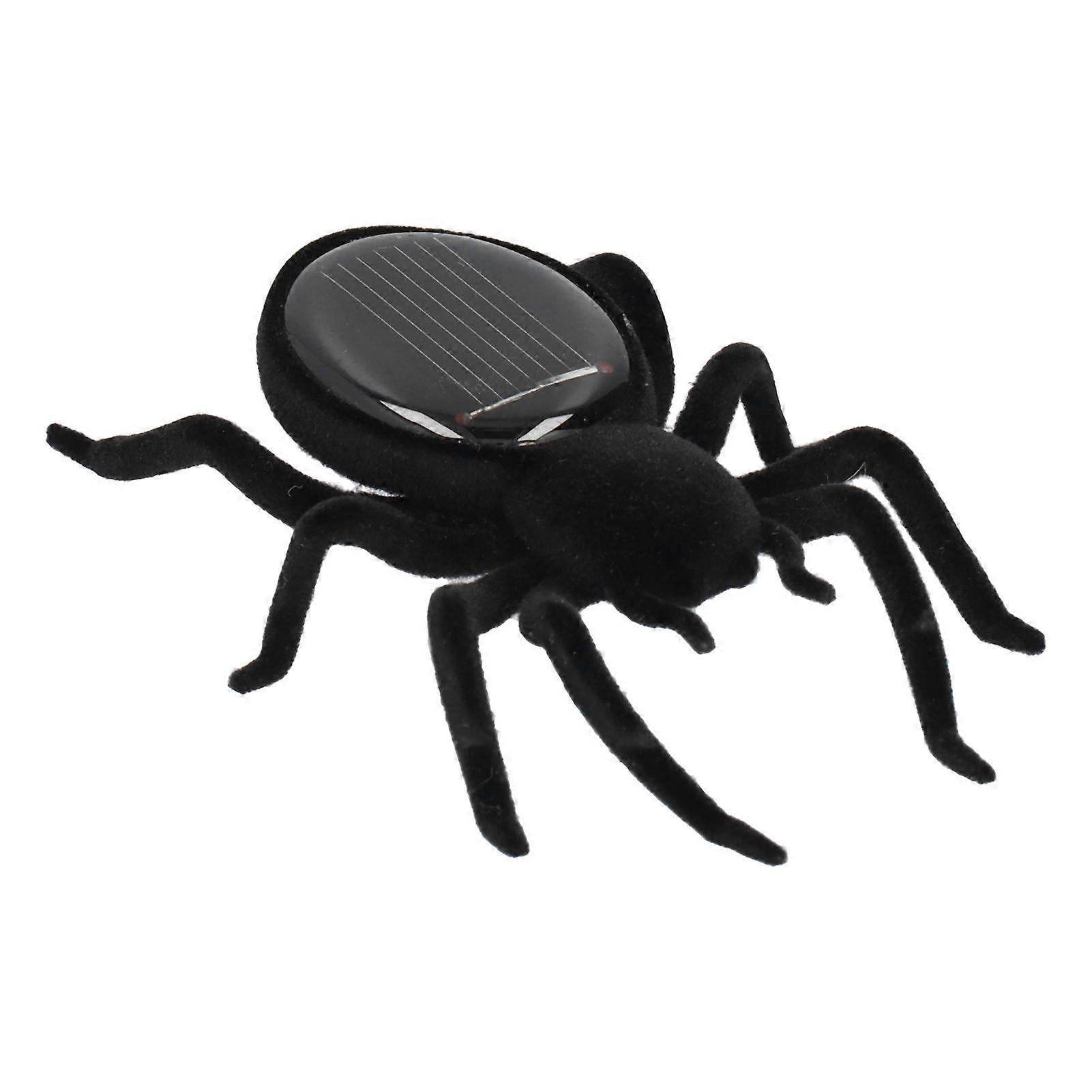 Solar Powered Simulation Spider Toys Lifelike Vibration Tarantula Solar Puzzle Toy