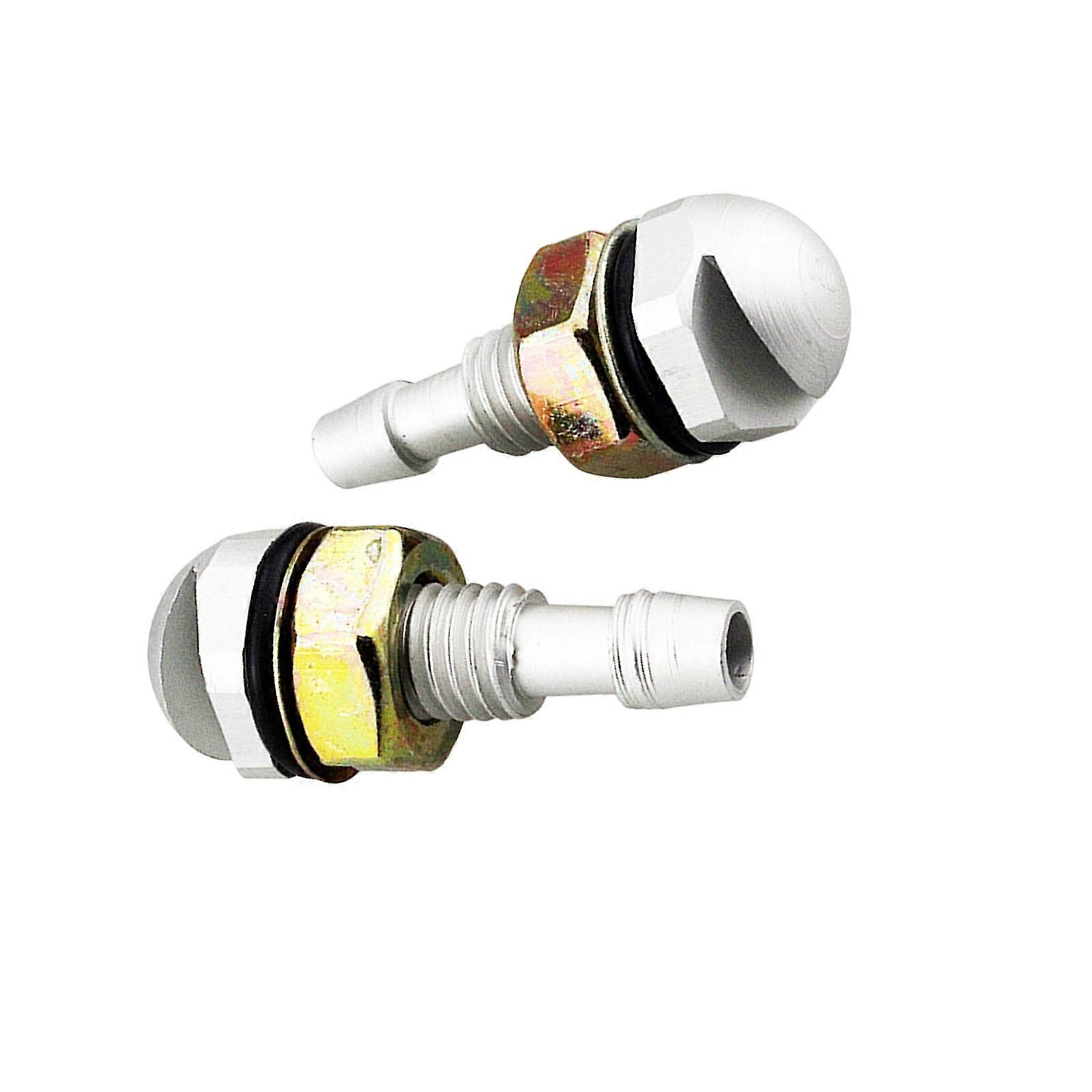 Universal Front Windshield Wiper Arm Washer Nozzle Jets Sprayer Set For Most Model Car SUV Repalcement  Silver