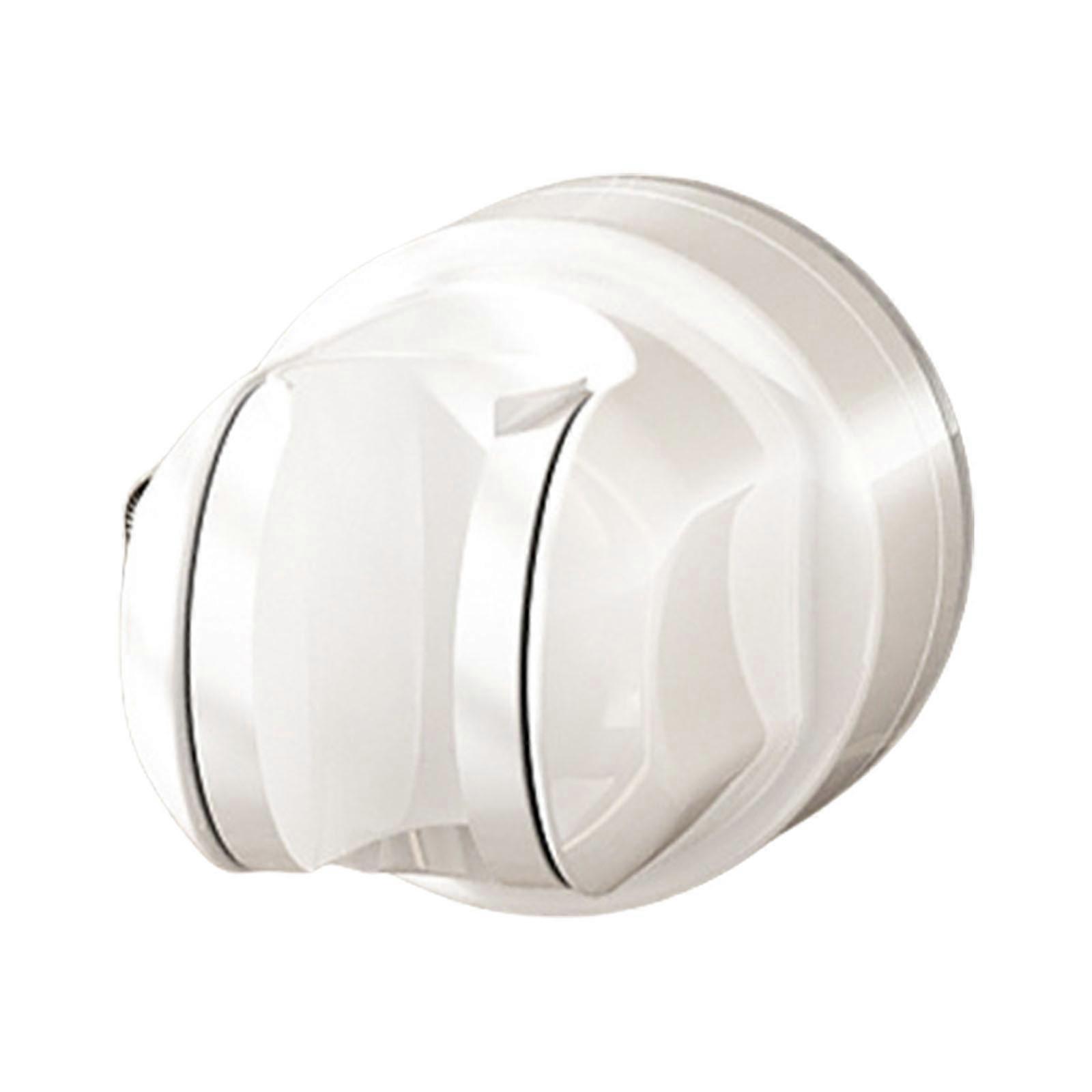 Universal Not Slip Suction Cup Shower Brackets Adjustable Wall Mount Holders Shower Head Holders Simple Installation  White