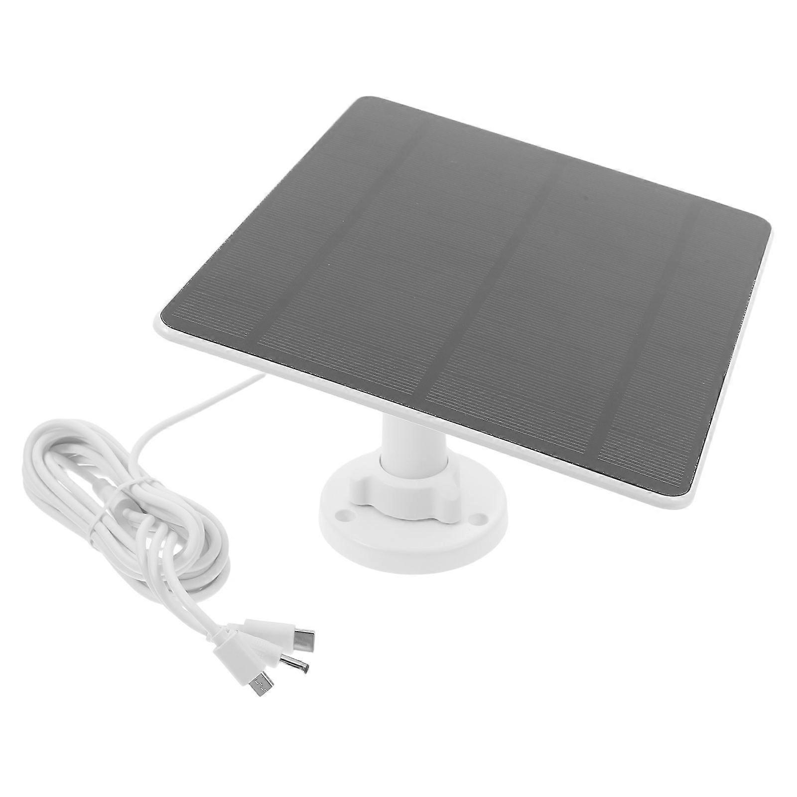 Solar Panel for Security Camera Power Supply 1Set Compact and Durable