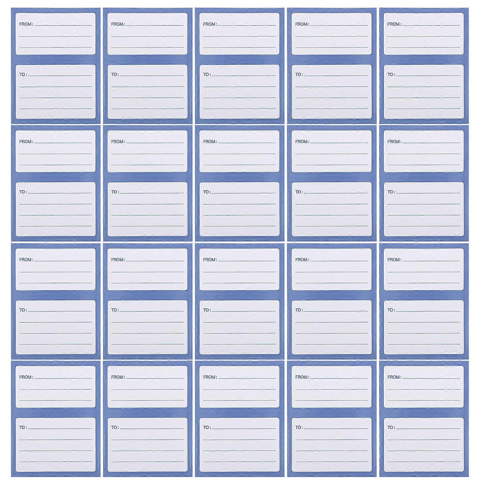 Blue Self Adhesive Postal Labels for Mailing with 150Pcs for Office Use