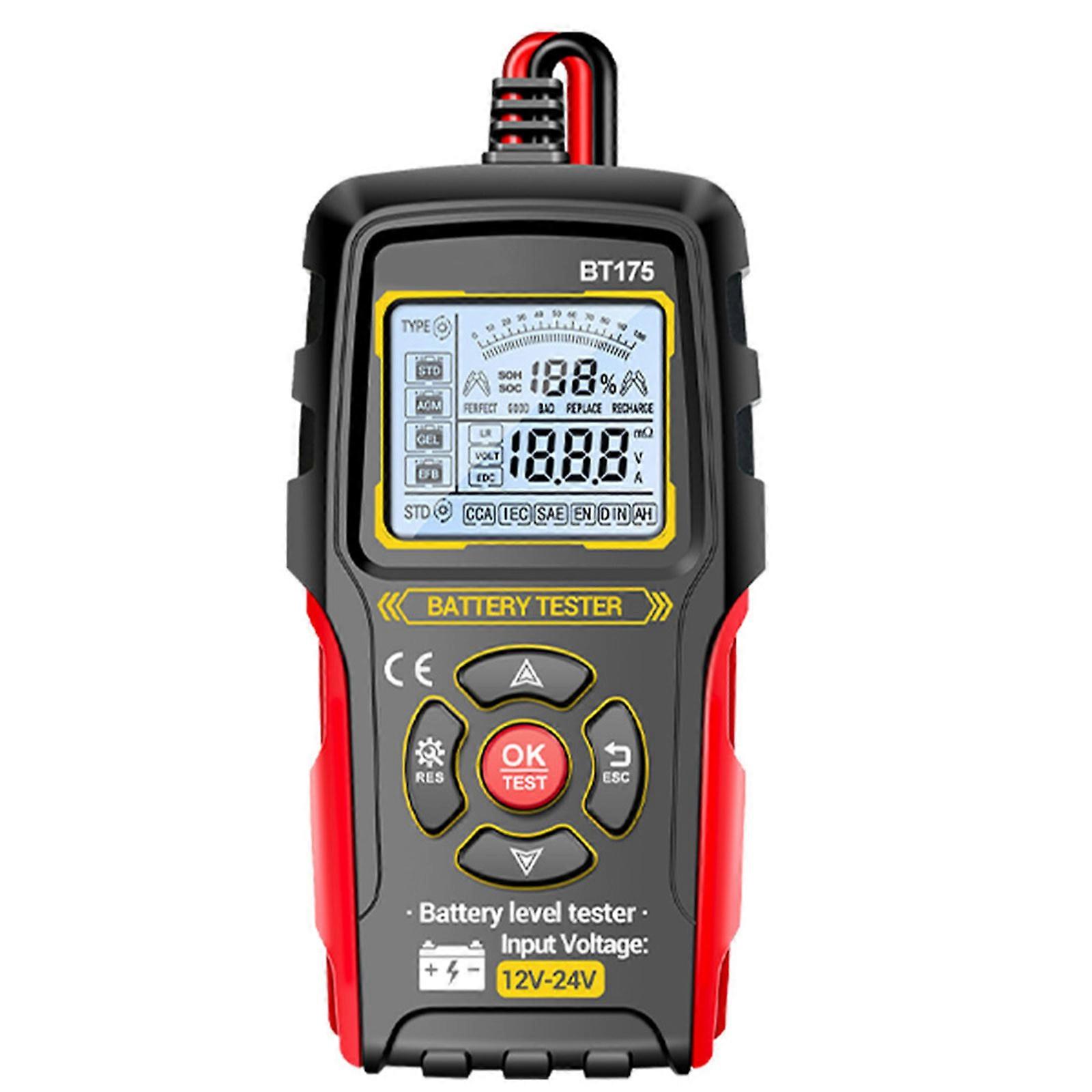Internal Resistance Battery Measurement Tester With Digital Display Voice Prompts For Vehicle Battery Life Assessment Multicolor