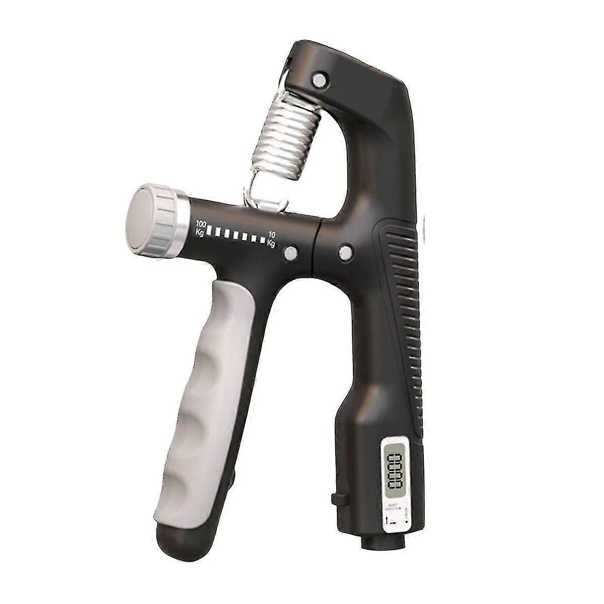 10-100kg Adjustable Electronic Hand Grip Power Exercise Heavy Gripper Fitness Muscle Training Hand Strengthener-black