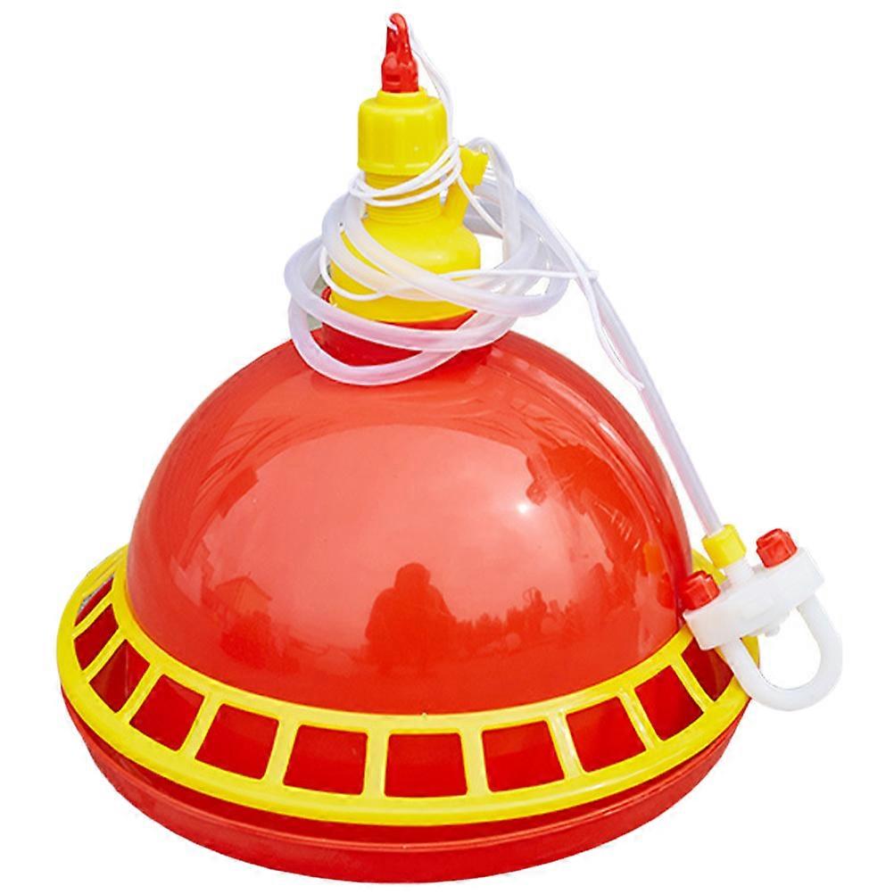 Poultry Water Feeder Plastic 1Set Multi for Pet Use Automatic Easy-Cleaning Design