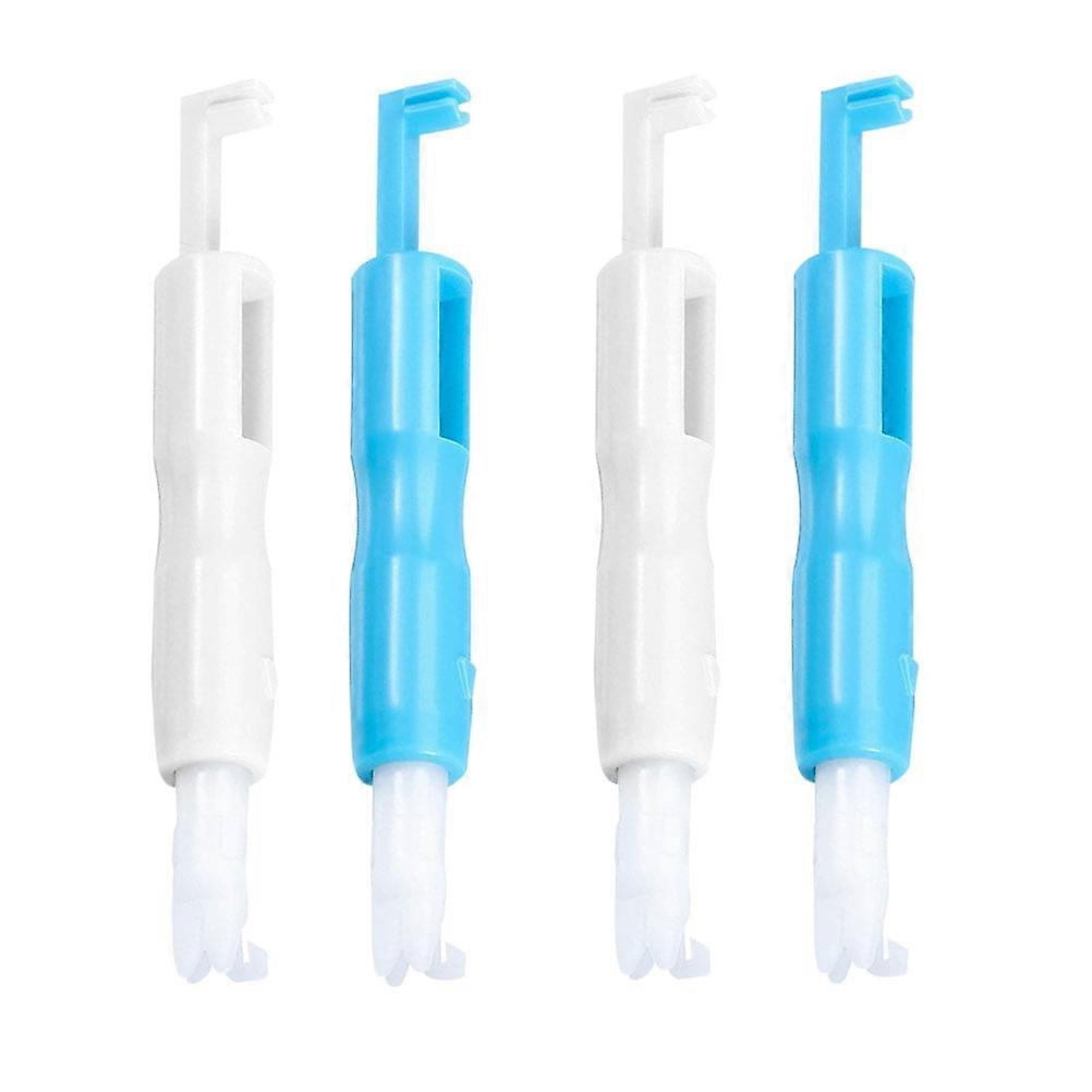 4 Pcs Home Sewing Accessory Threading Tool Portable Machine Fish Type Threader Needle Plastic Elder