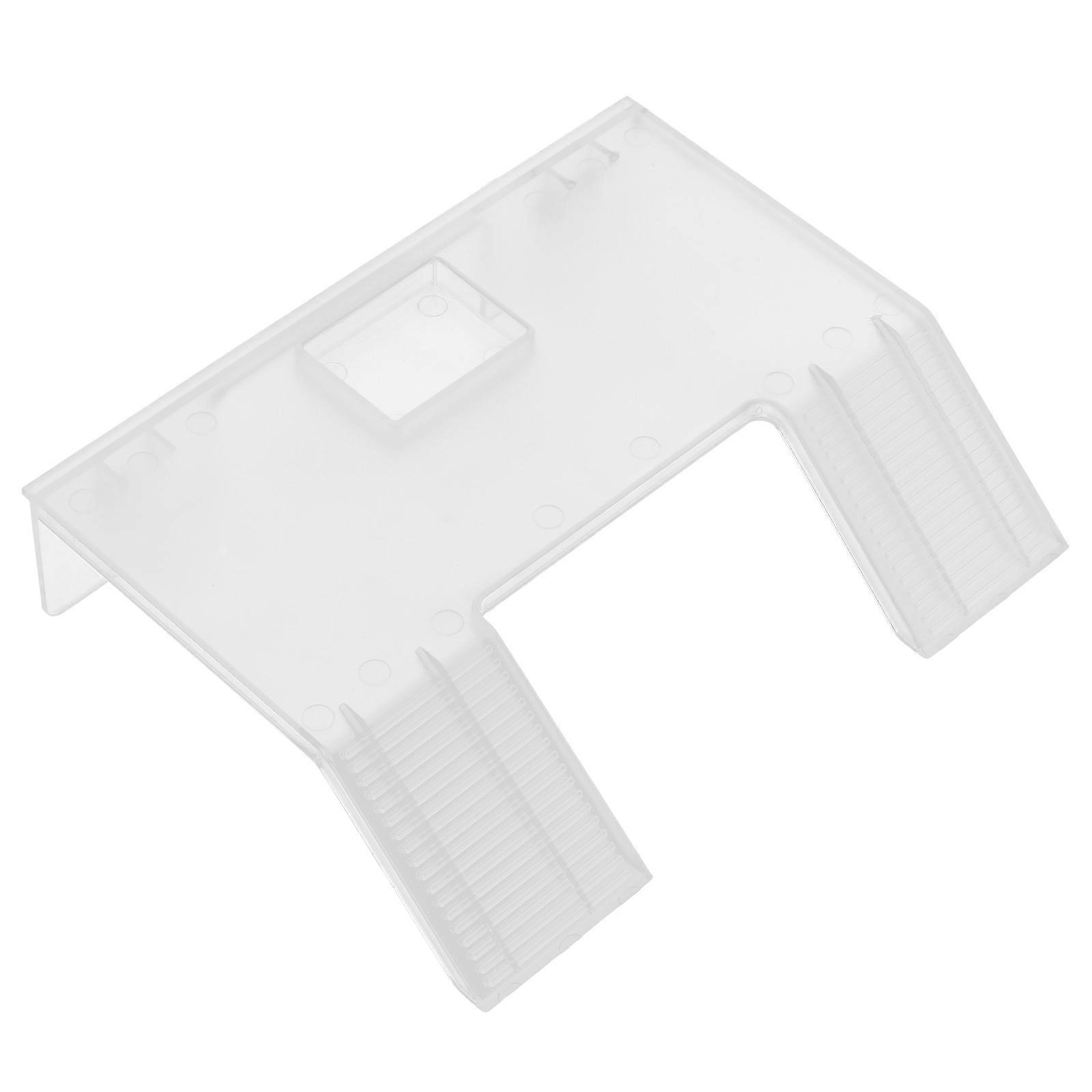 Turtle Basking Platform Suction Cup for Aquarium Transparent ABS Material