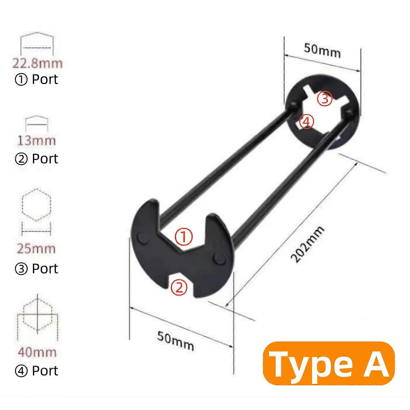 Multi-Function Tap Key Set for Quick Plumbing Repairs Reduces Force and Fatigue