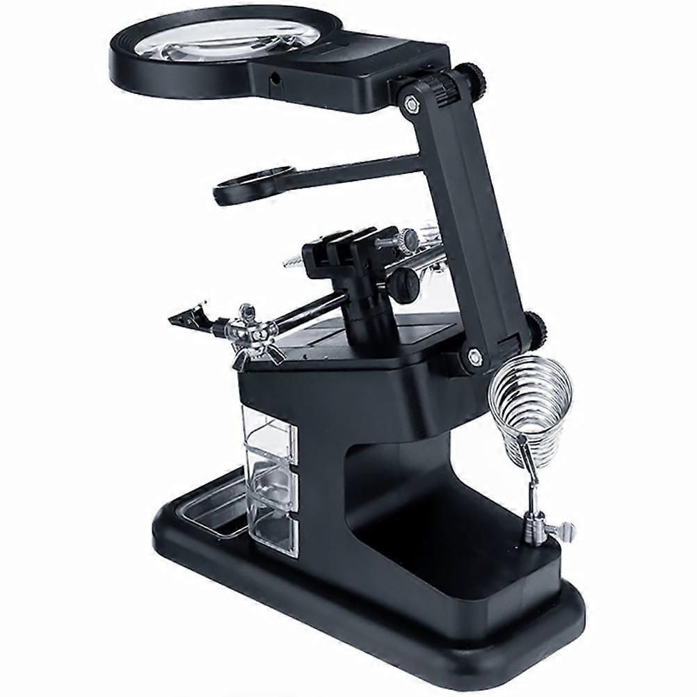 Magnifier Station Multi-function Magnifying Glass Helping Hand Soldering Stand