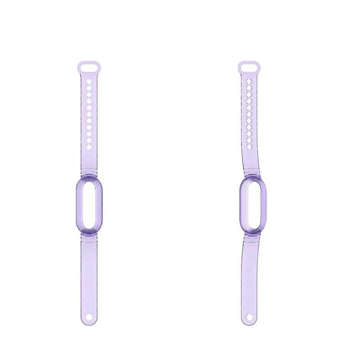 TPU Voice Recorder Case Wristband Transparent Protector Band Strap for NotePin Voice Recorder Puple