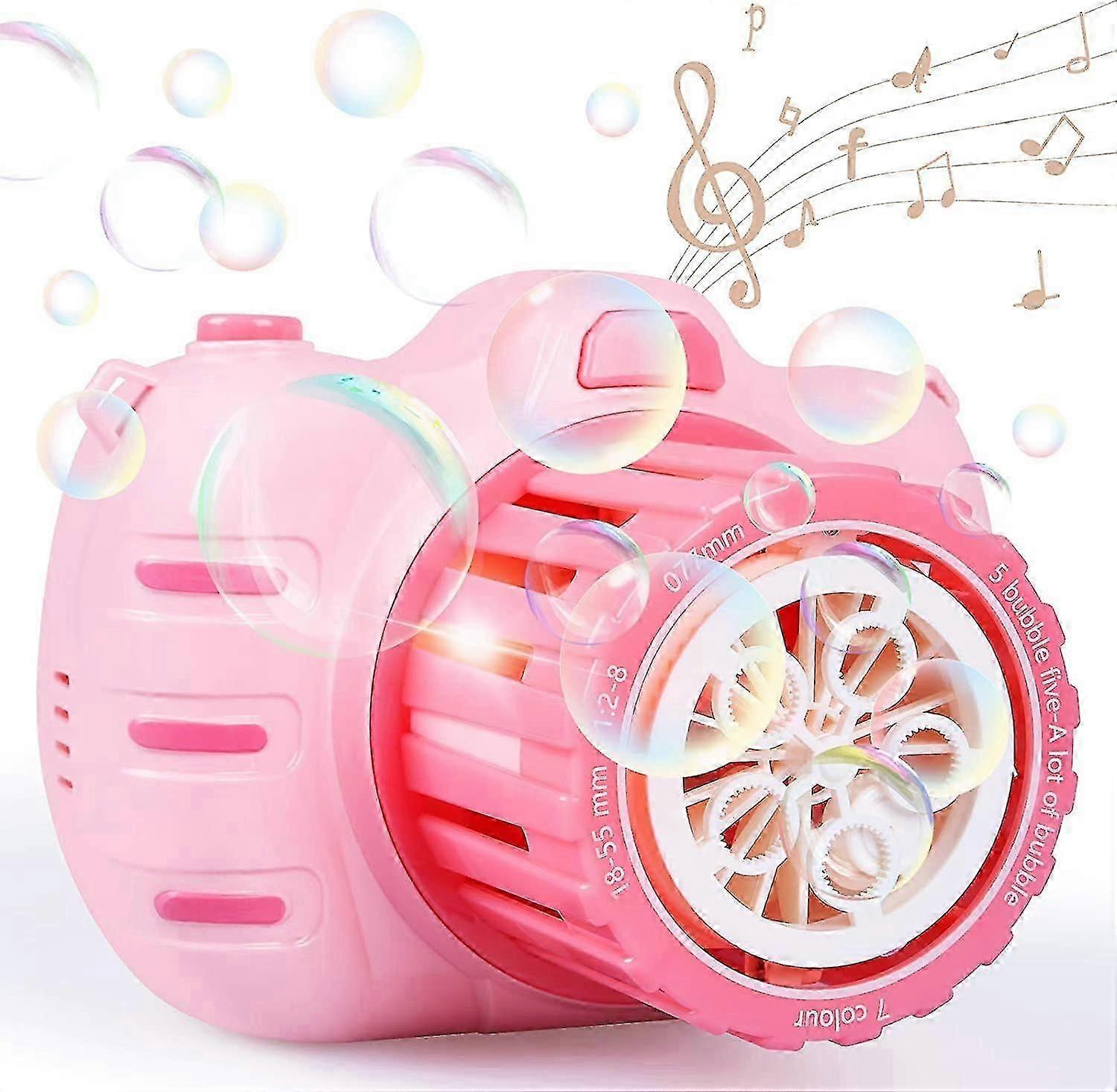 Bubble machine toys for kids, camera bubble machine with bubble solution