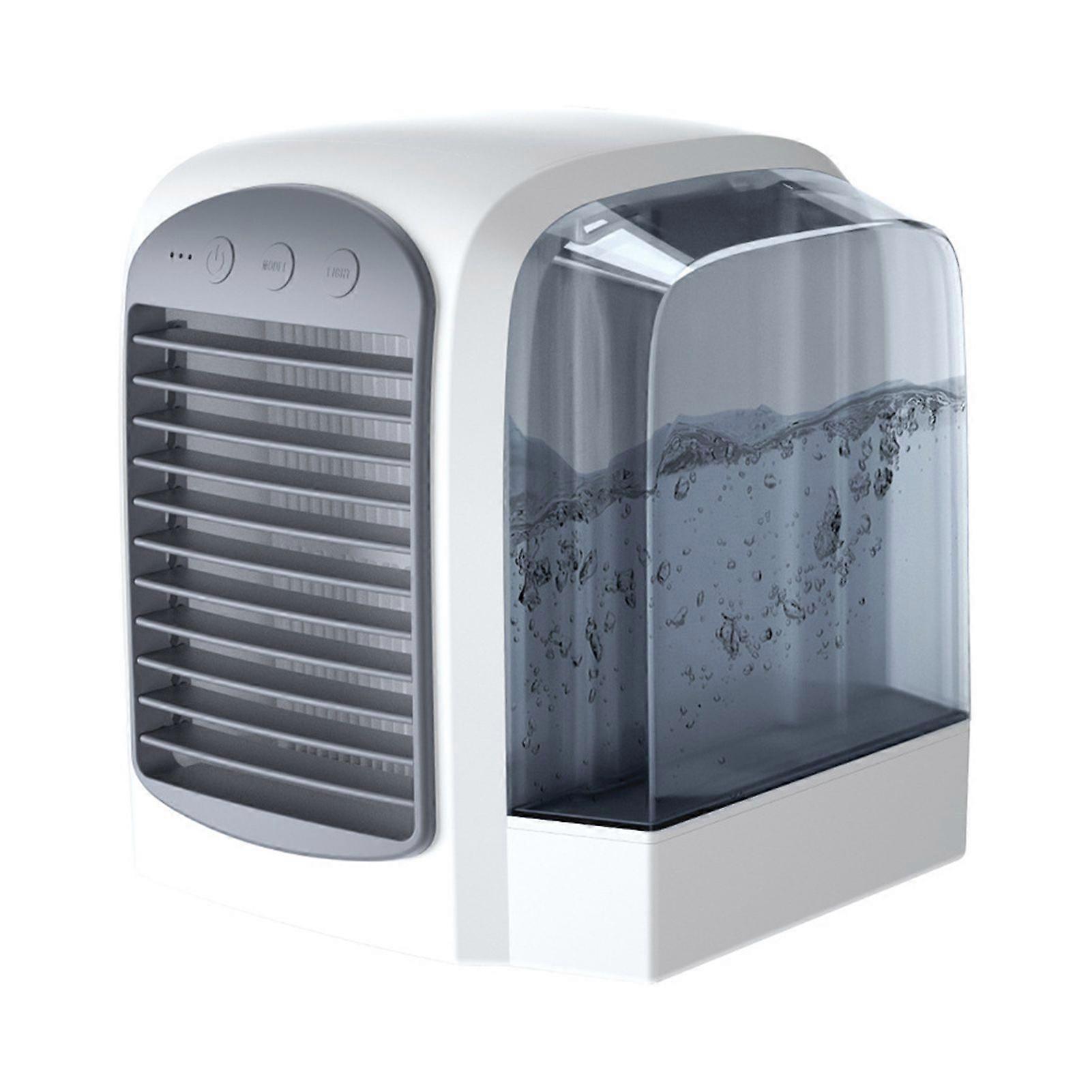 Jikaix Cooling Fan Personal Air Conditioner with Water Tank 3 Speeds Strong Airflow Low Noise Desktop Air Cooler Fan Mist Maker