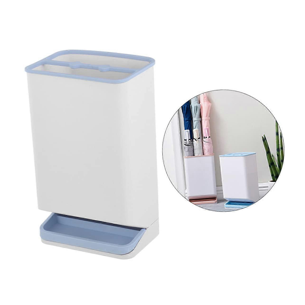 Umbrella Stand with Leakproof Base for Long and Short Handle Umbrellas, Windproof Compact Design