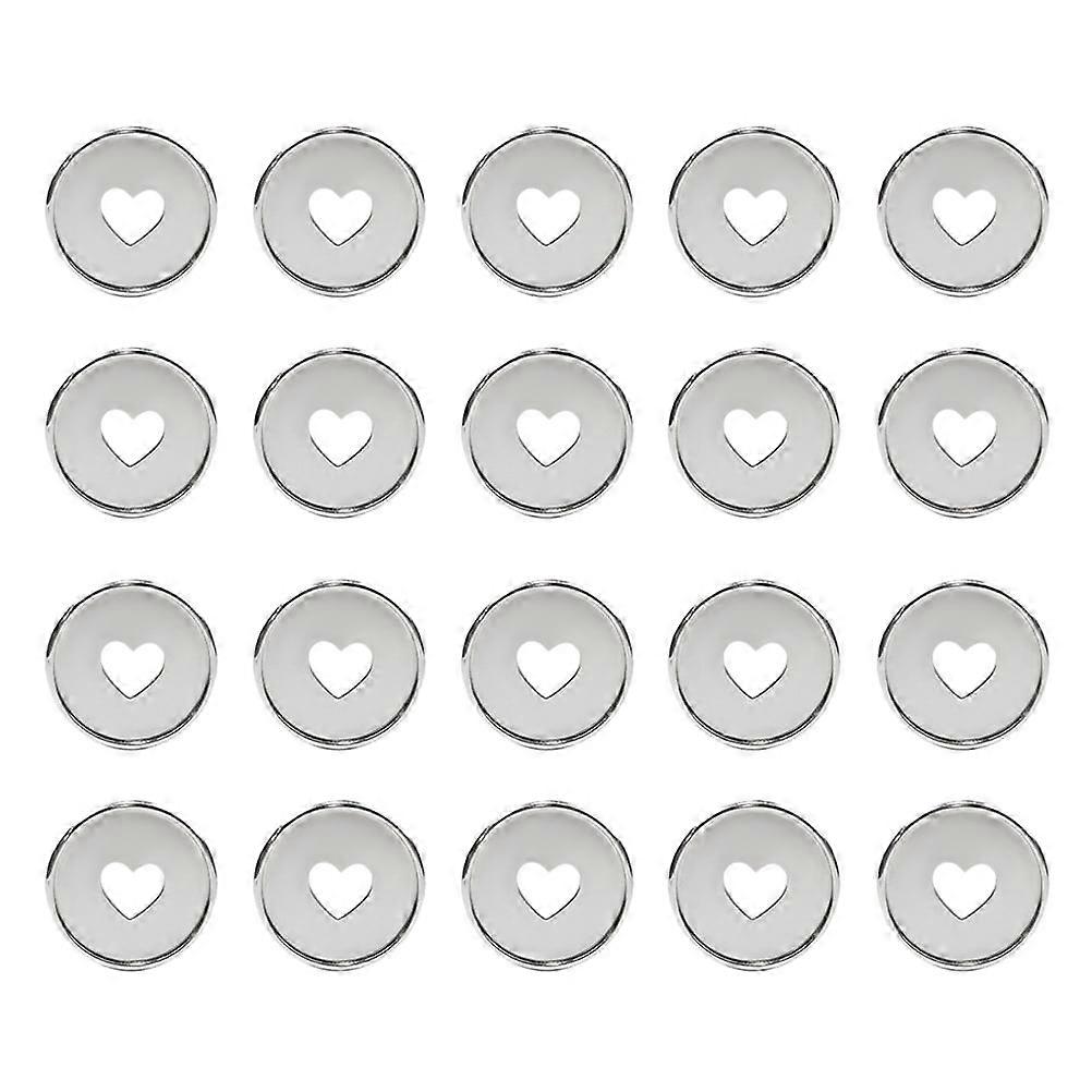 20Pcs Loose Leaf Binder Discs Plastic Planner Binding Rings Hollow Expansion Discs