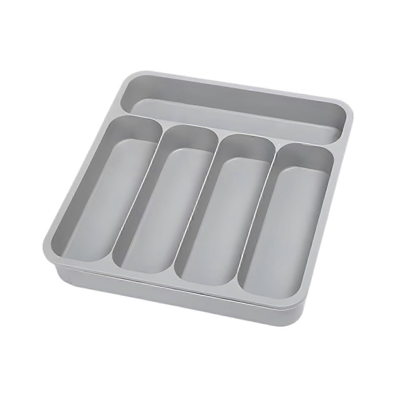 Silverware Organizer Tray with MultiCompartment Design for Kitchen Drawer Utensil Storage