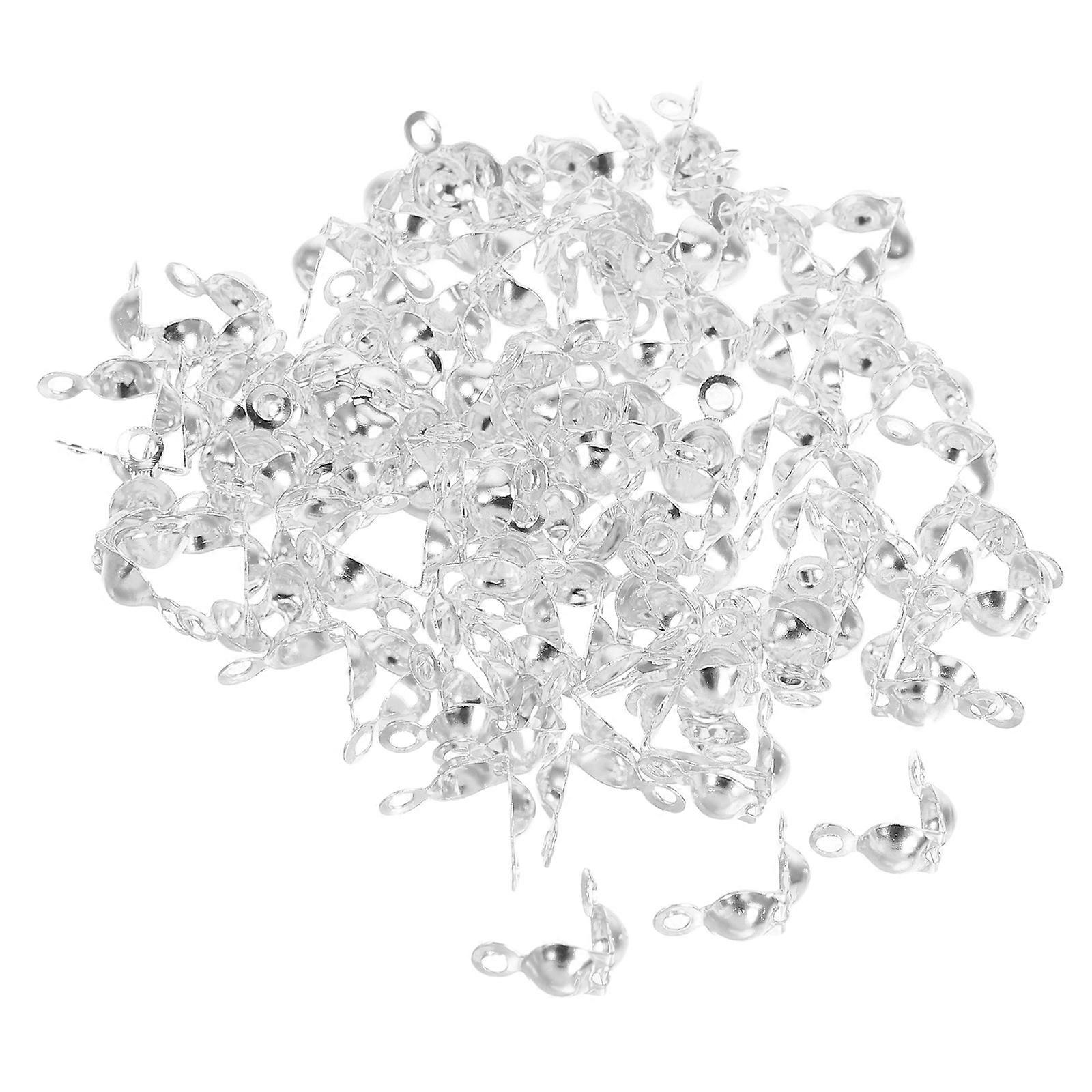 Silver Connector Clasp Fitting for DIY Jewelry Making 200Pcs Pack