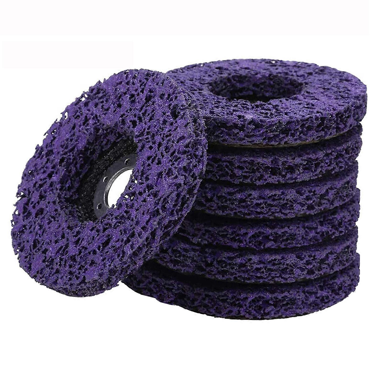 7pcs 115mm 4.5" Angle Grinder Poly Strip Wheel Discs Paint Rust Remove Abrasive