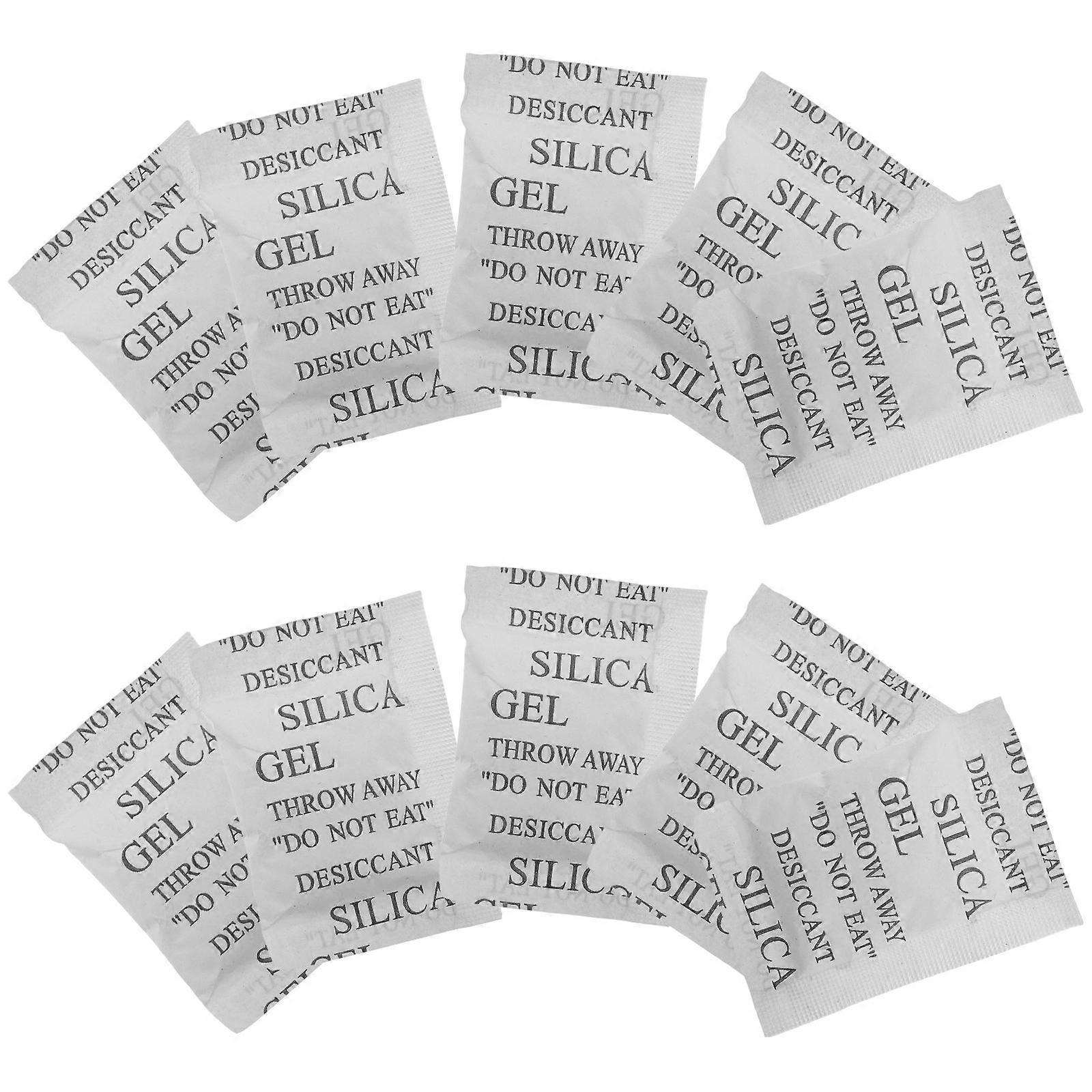Silica Gel Packets Drying for Moisture Absorber 50Pcs White Storage