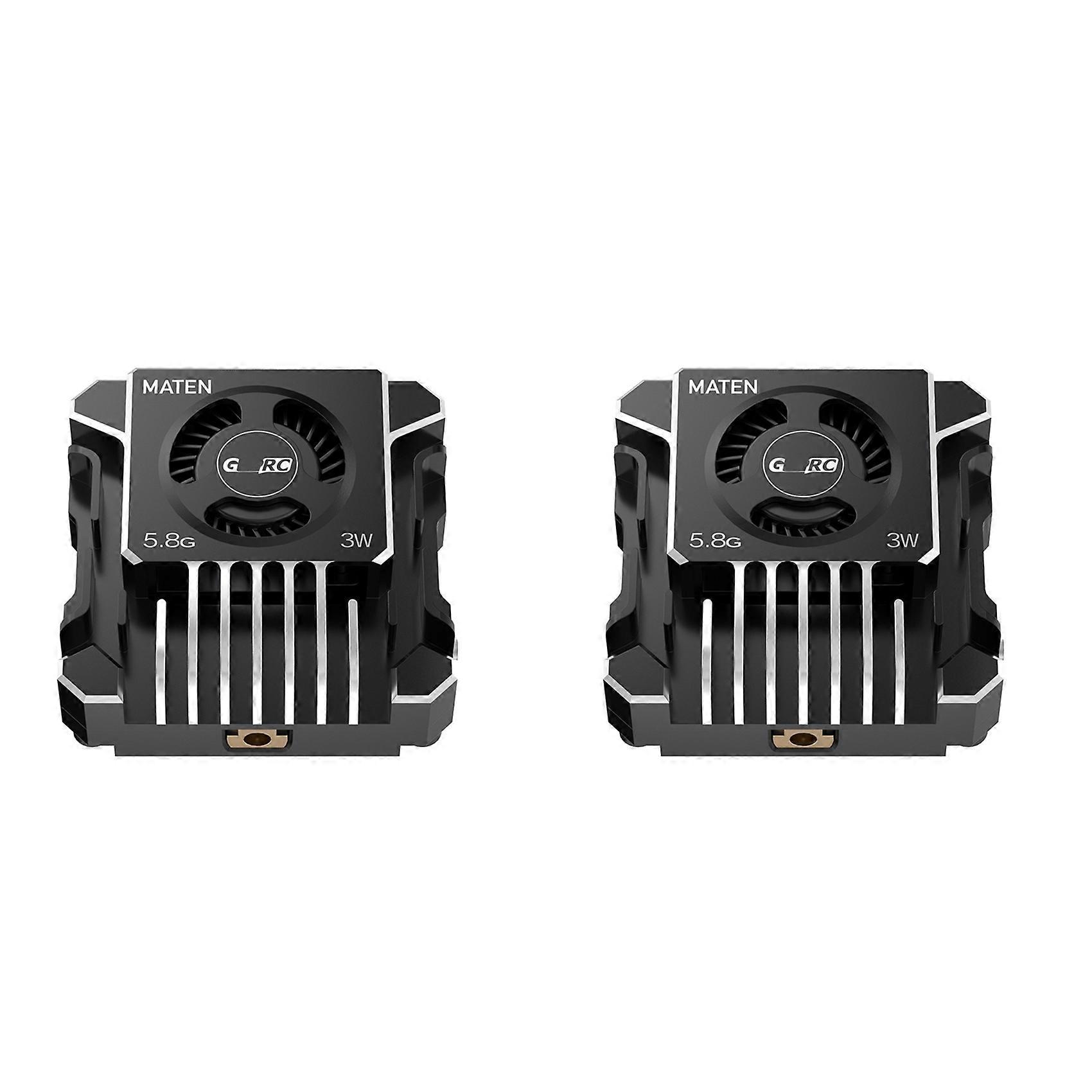 2X for GEPRC MATEN 5.8G 3W VTX PRO 3000mW 80CH Video Transmitter DC7-36V Built in Mic for FPV Long Range Racing Drone