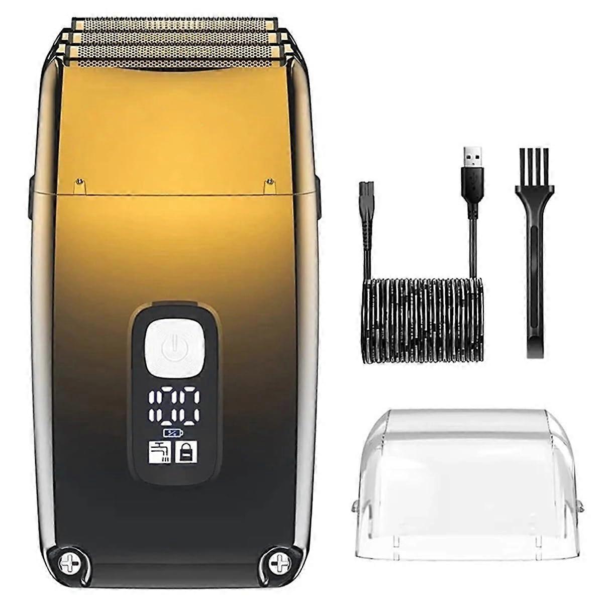 Electric Shaver for Men with Sharp 3Blade System, Wet Dry Use, USB Rechargeable Beard Trimmer