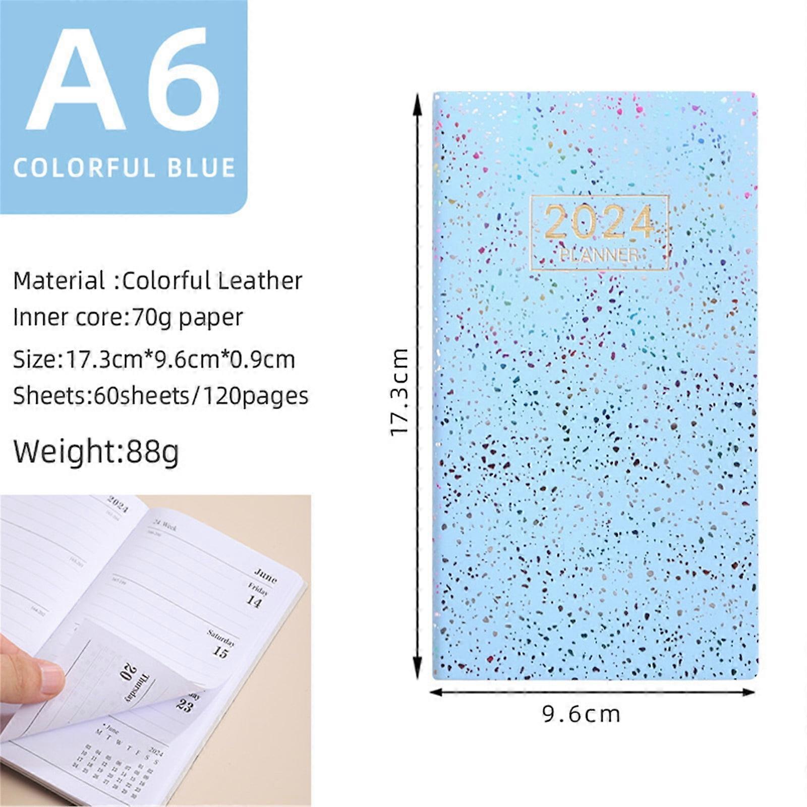 Ozmmyan A6 Mini Notebook Organizer Planner Daily Planner Notebook Travel Diary Notebooks for School