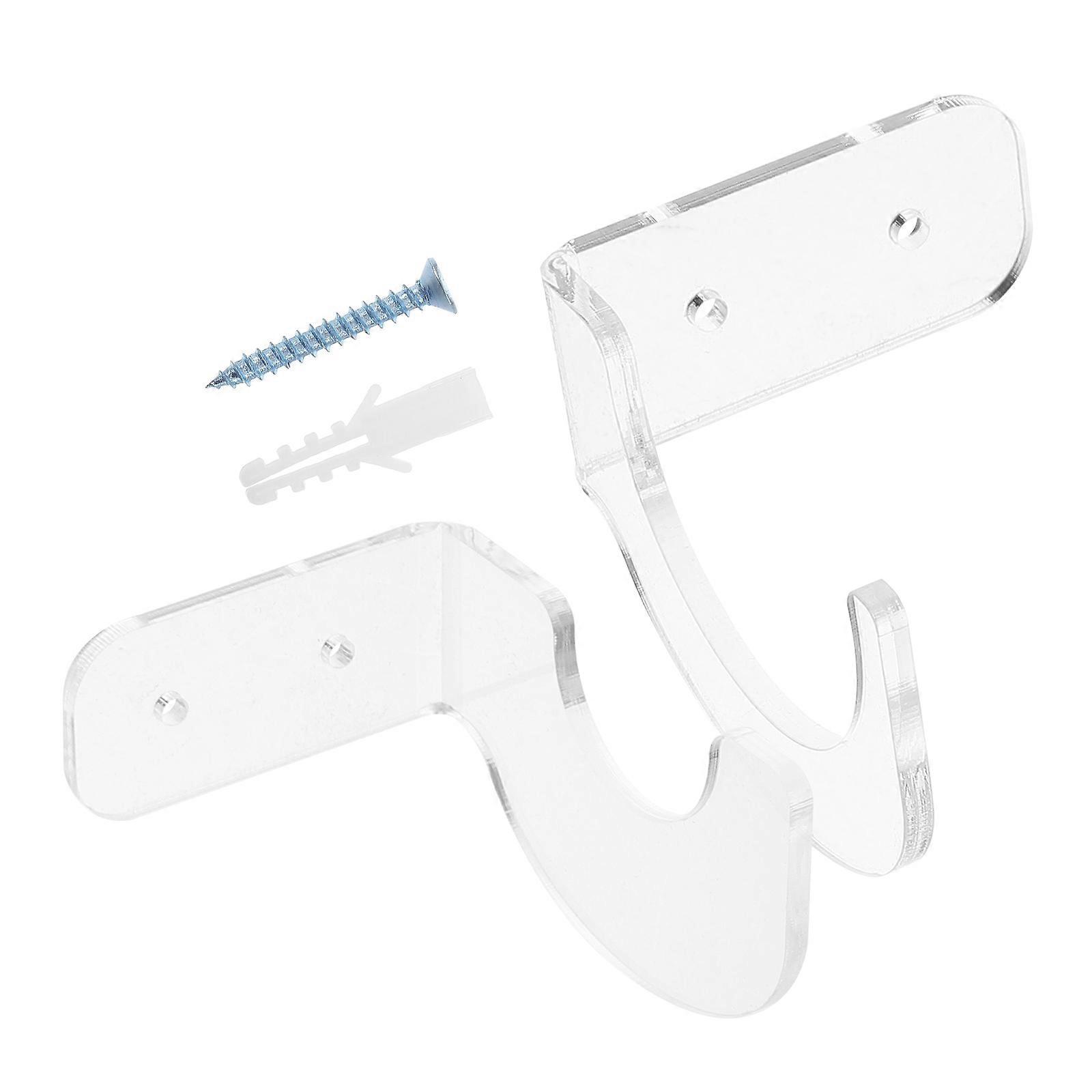 Wall Mounted Bat Holder for Storage Use Acrylic Transparent Durable Protection Spacesaving Design 2