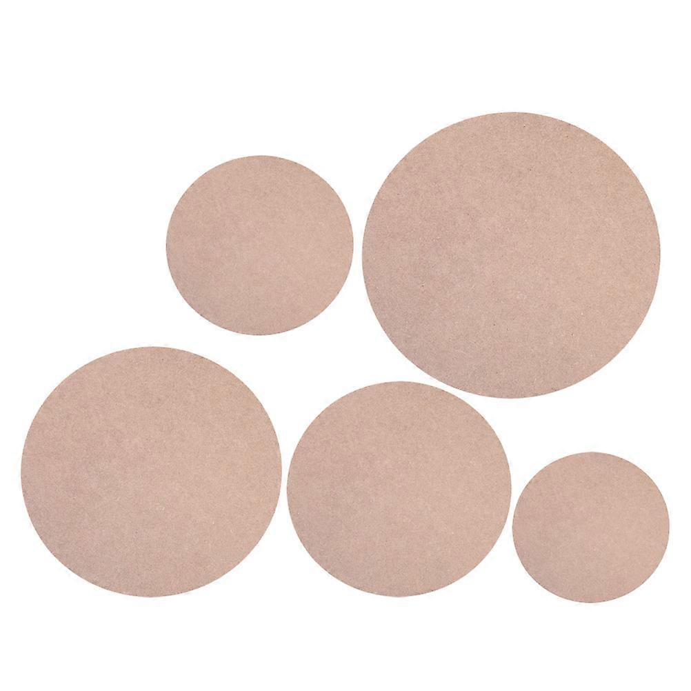 Durable Density Board Pottery Wheel Bat for Clay Crafting Projects Light Brown 5pcs