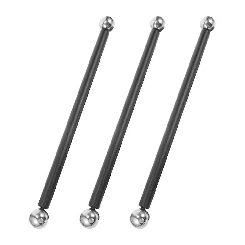 9 Pcs Rod-shaped Lamp Post Cross Arm Handle Replacement for Outdoor Lighting Support and Flag Holder in Black