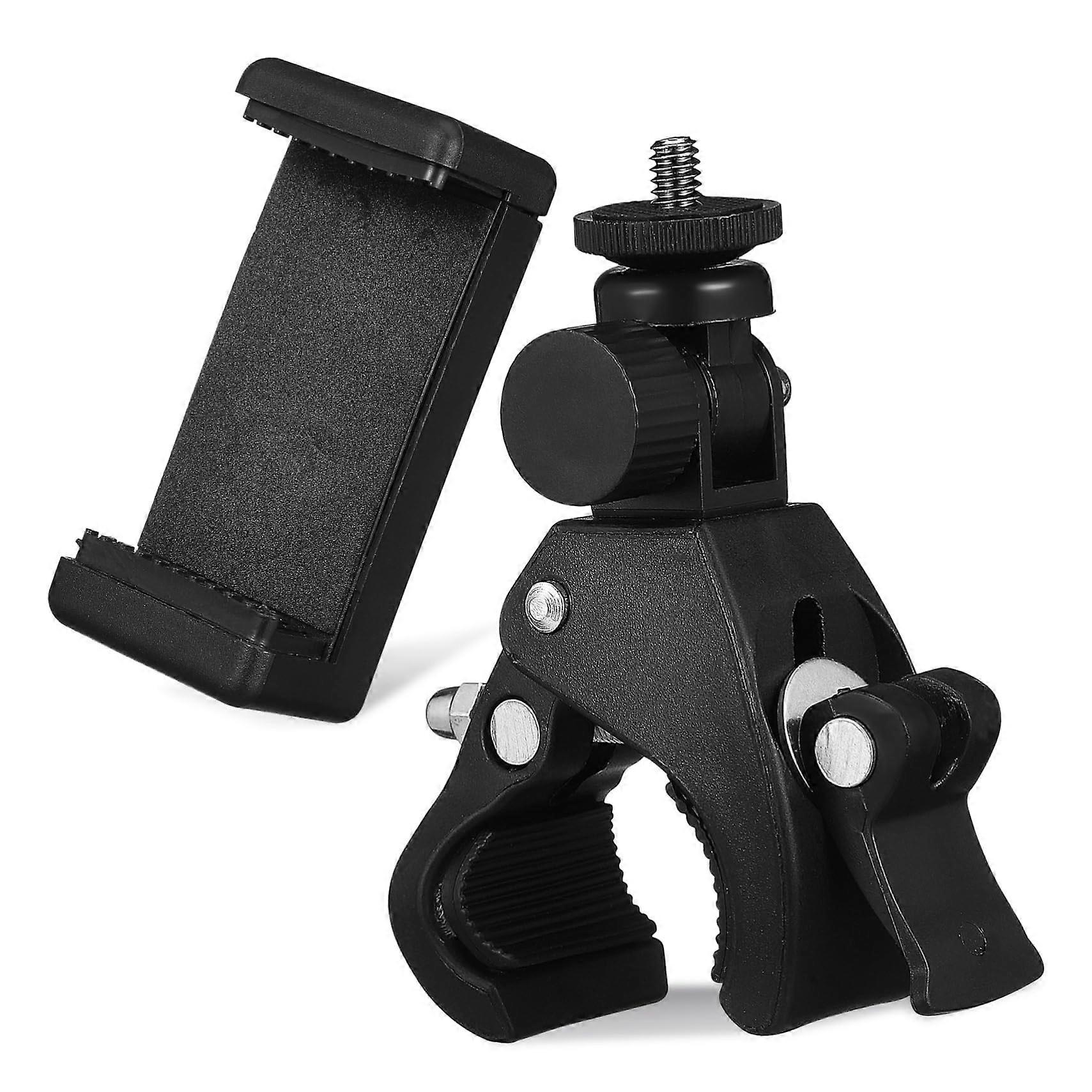 Mic Stand Phone Holder Adjustable Clip Rotatable Microphone Stand Durability Clamp Tablet Holder For Smartphones