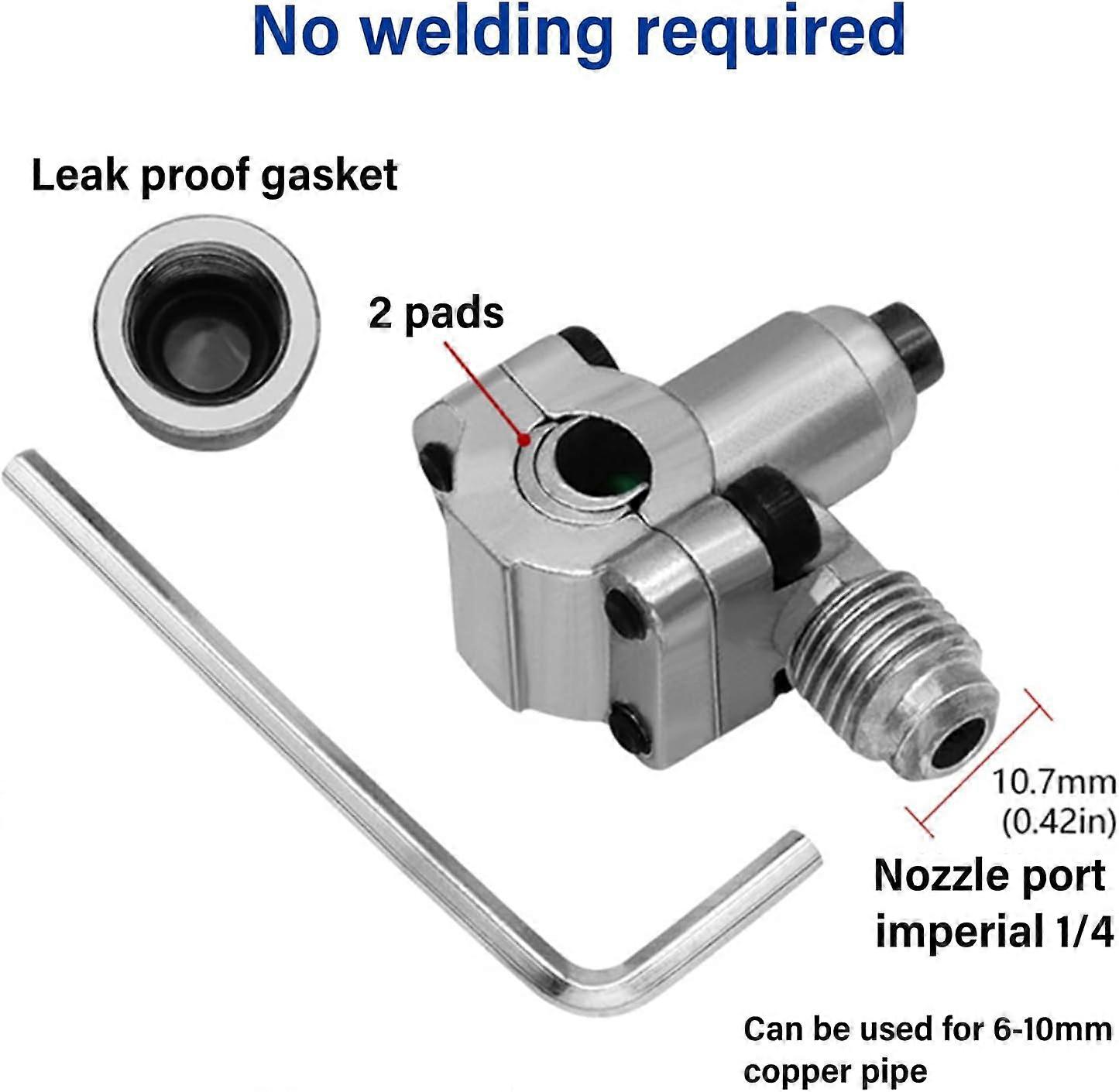 BPV31 Piercing Valve 4 Pack Adjustable Line Tap Kit For 3/8 Inch 1/4 Inch 5/16 Inch Diameter Pipeline Secure Connection