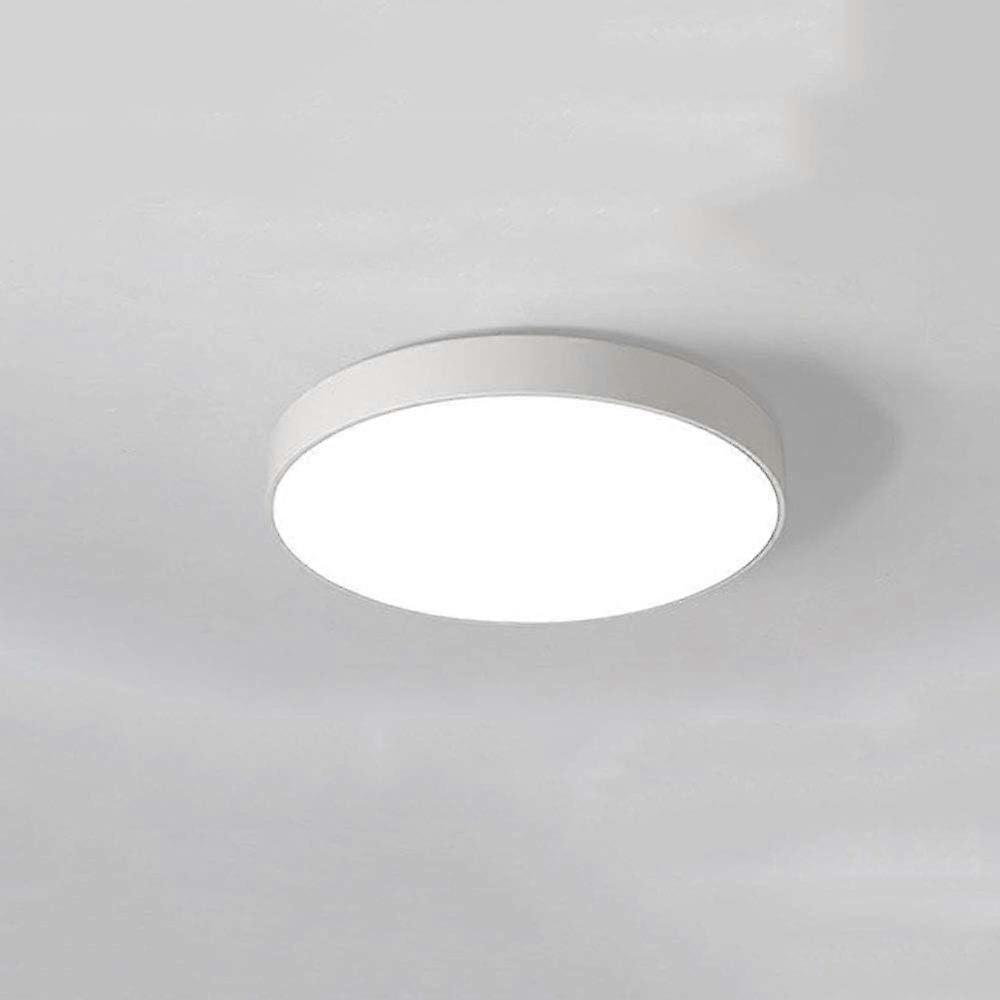 Modern LED Flush Mount Ceiling Light 12 Inch Round Warm White Energy Saving for Bedroom Kitchen