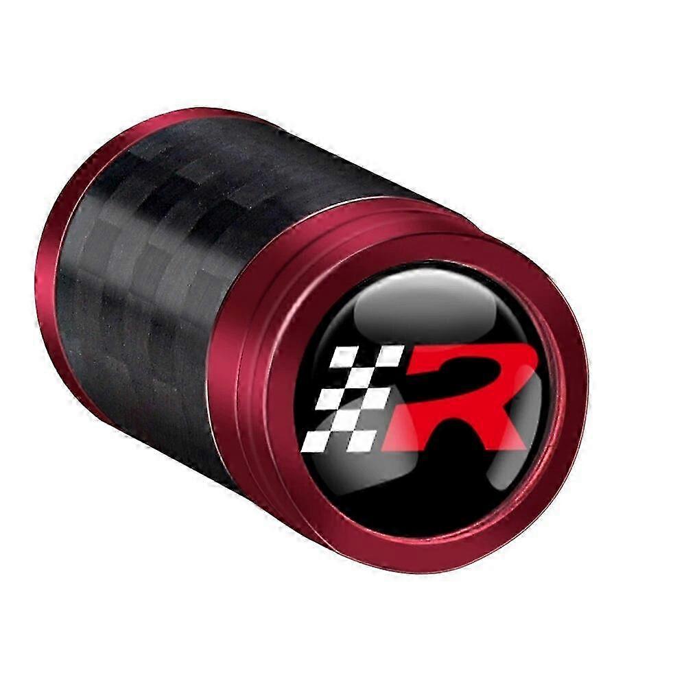 4Pcs Carbon Fiber Car Wheel Tire Valve Stem Air Cap Auto Accessories For Seat FR Racing Ibiza Leon Cupra E-racer Ateca Formentor