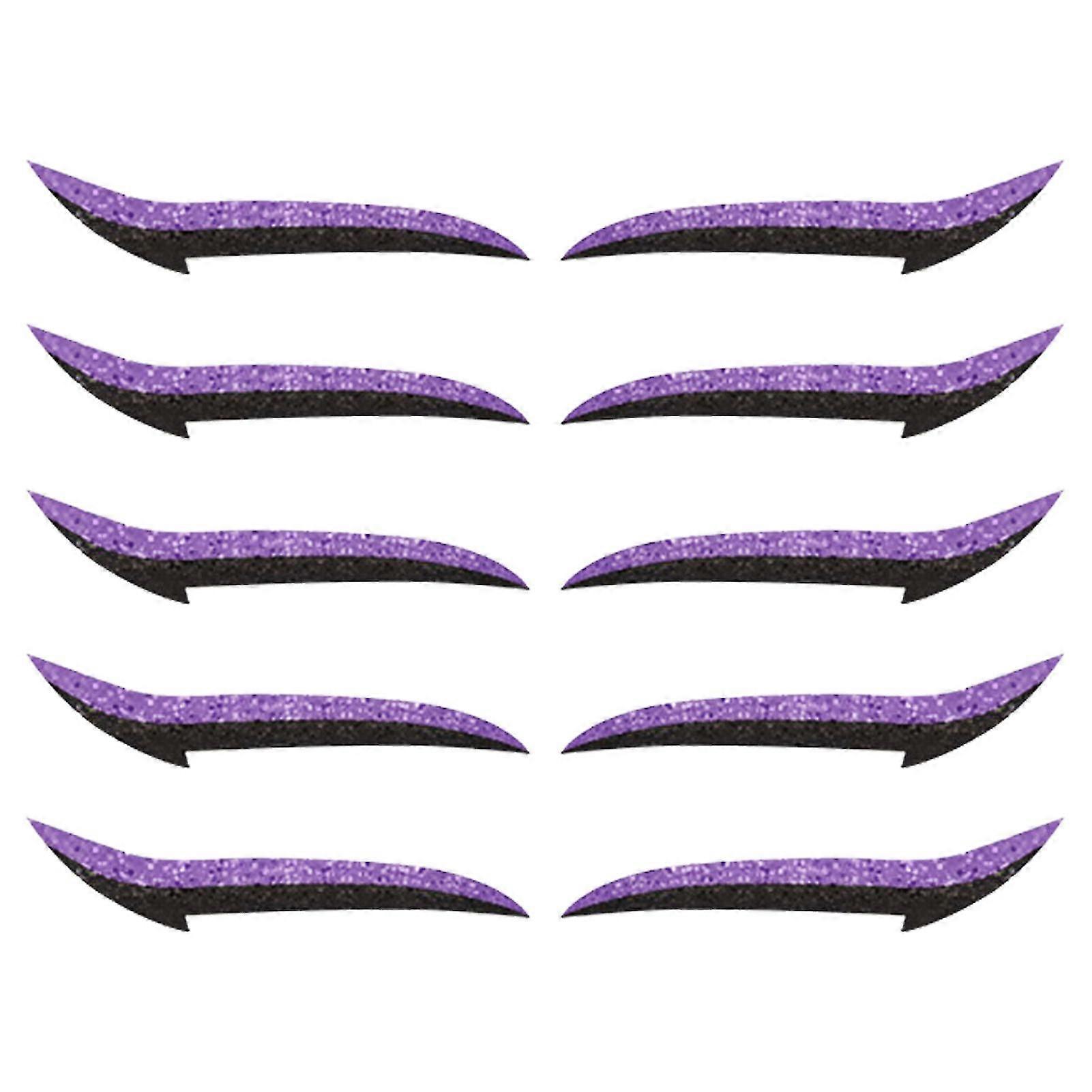 5 Pairs/sheet Eyeliner Reusable Double Plastic Self-adhesive Eyeshadow Sticker For Makeup