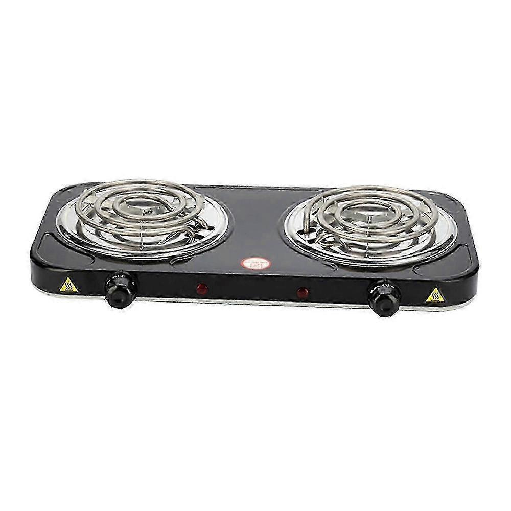 Portable Electric Coil Cooktop with Indicator Lights and Adjustable Temperature Settings