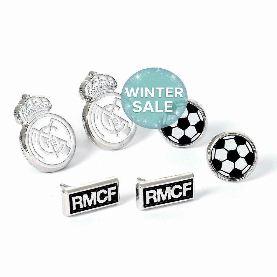 Real Madrid Set med 3 Stud Örhängen RMES0007